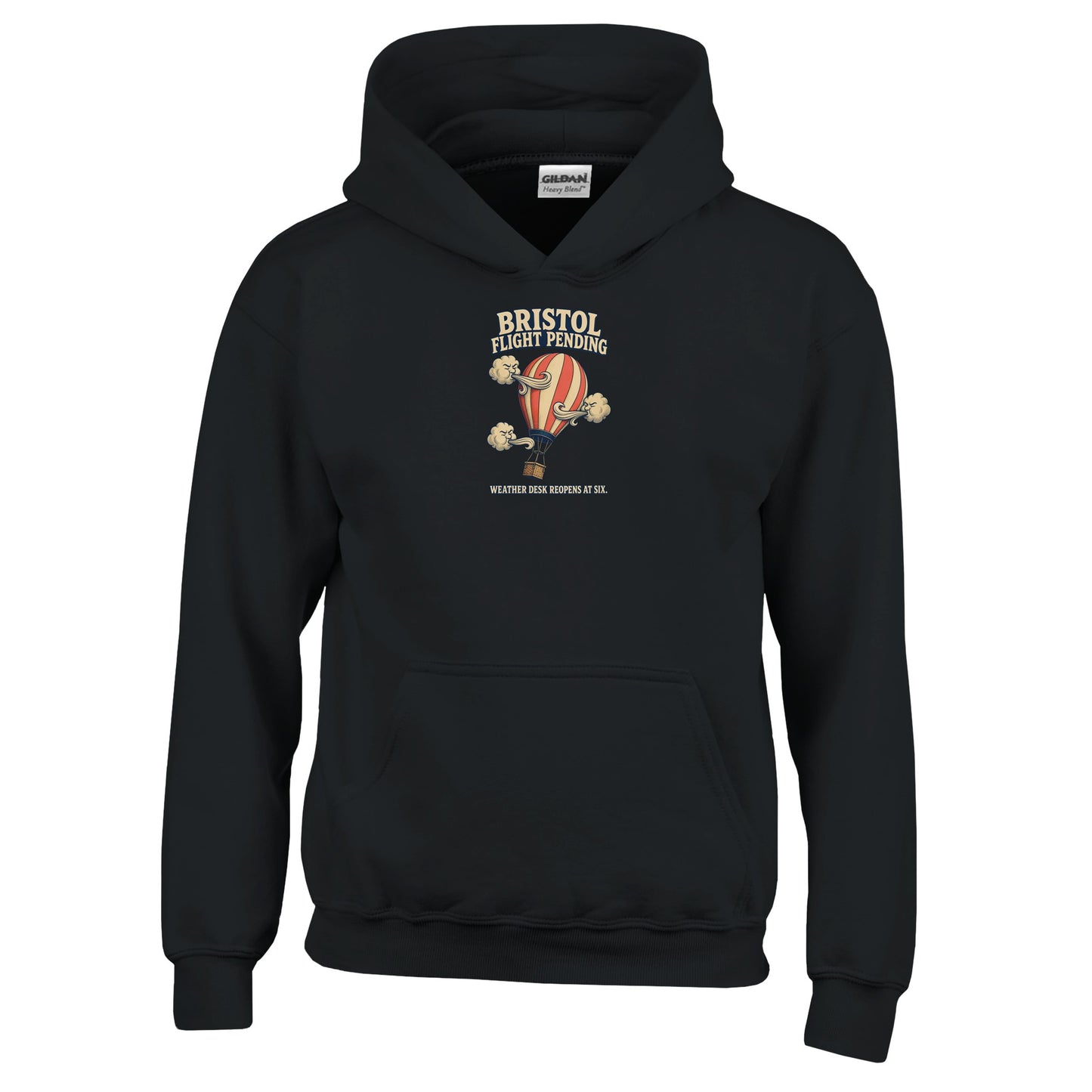Bristol Flight Pending – Weather Desk Kids' Hoodie — product view 3