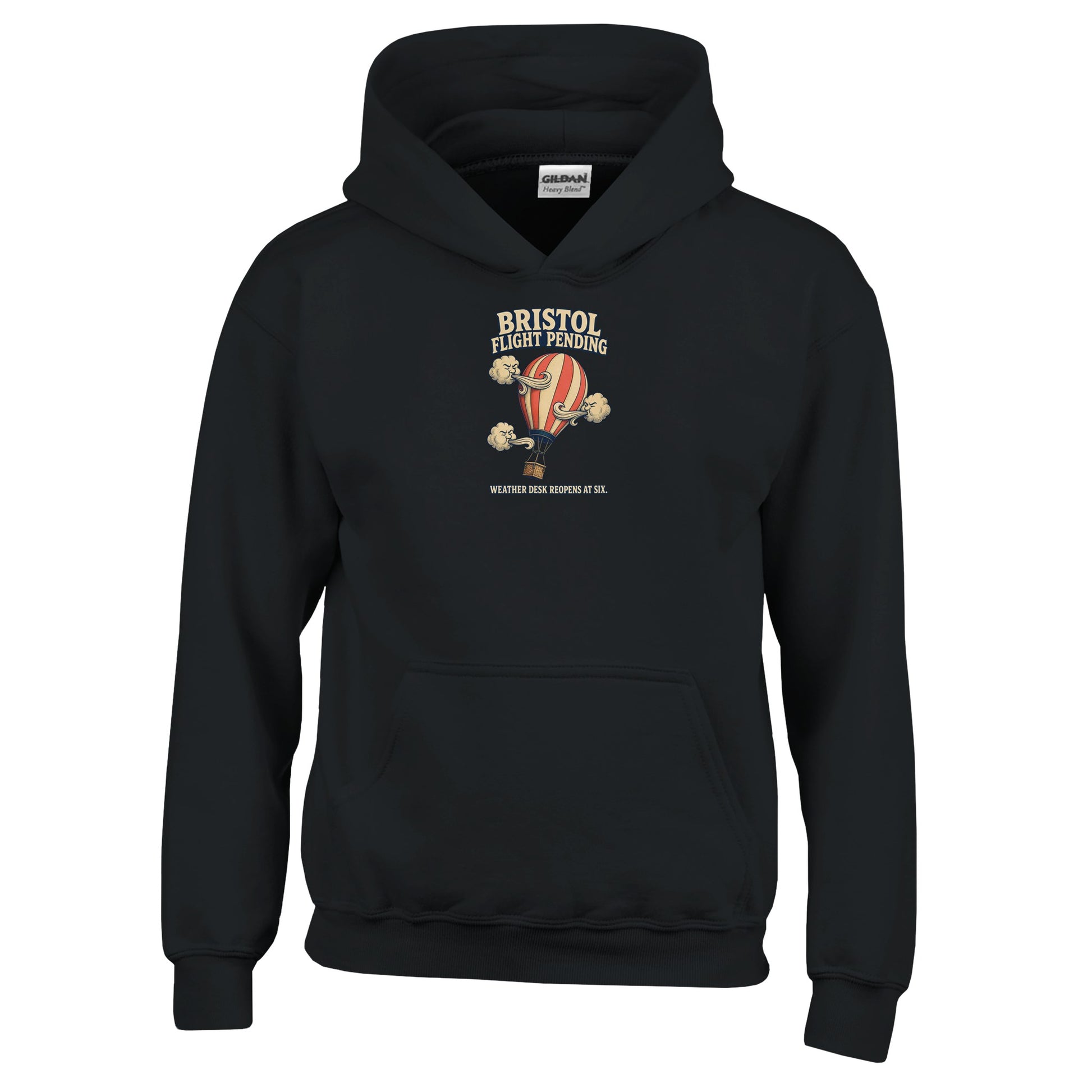 Bristol Flight Pending – Weather Desk Kids' Hoodie — product view 3