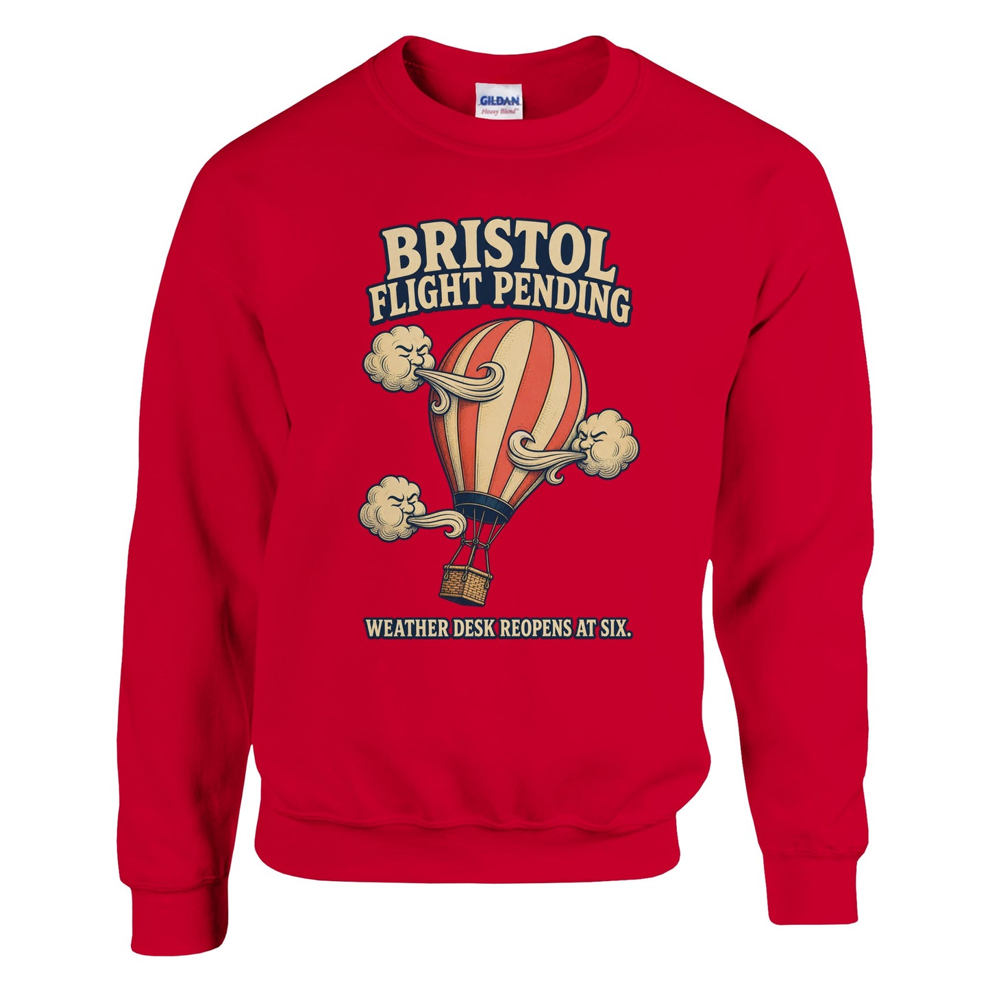Bristol Flight Pending – Weather Desk Sweatshirt — product view 3