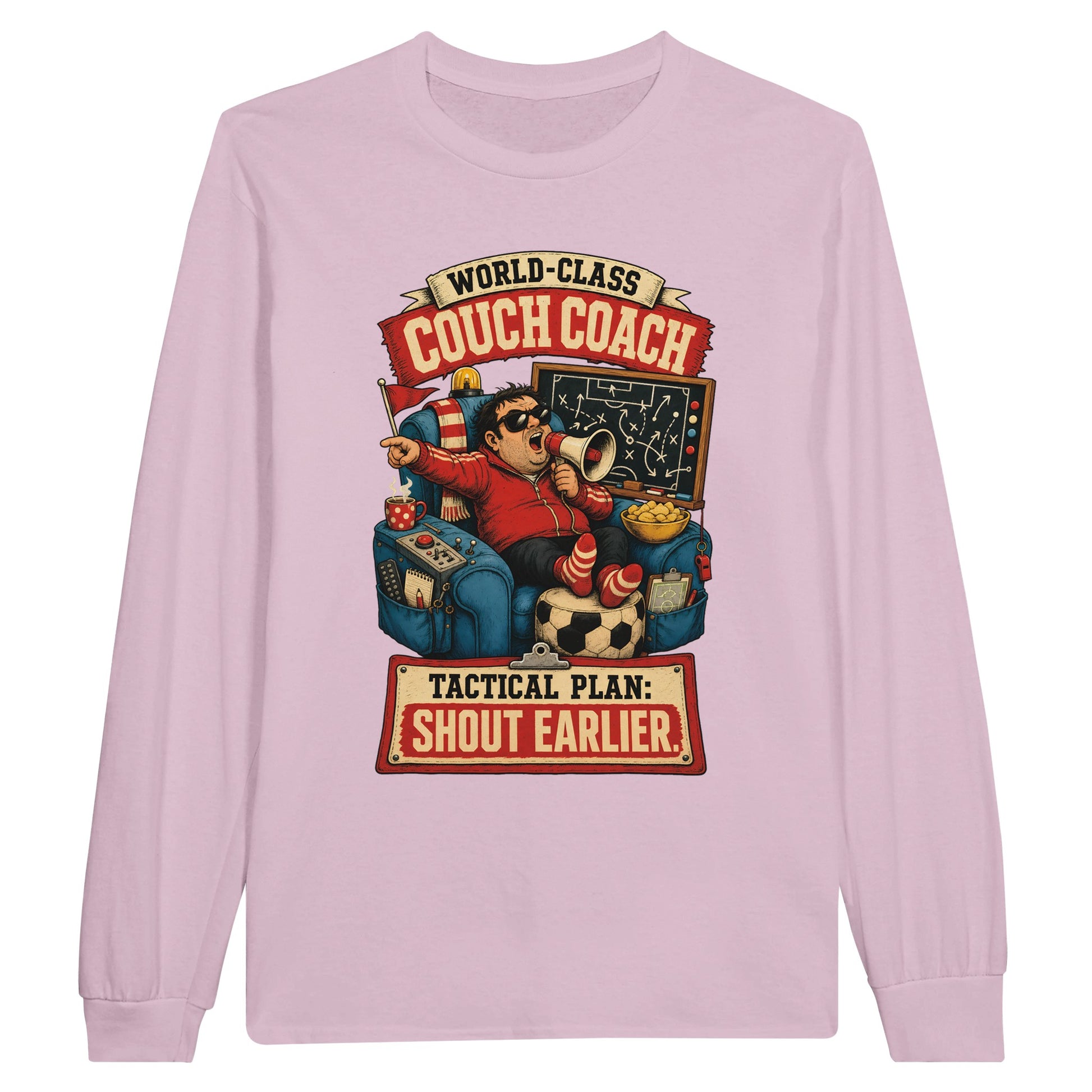 World-Class Couch Coach Long-Sleeve T-shirt — product view 6