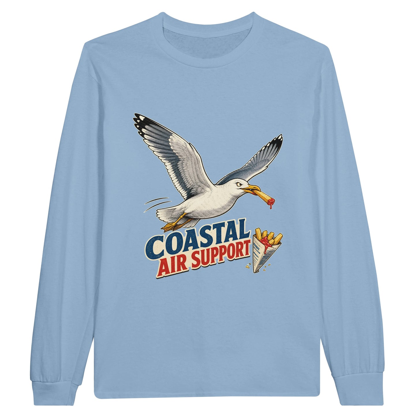 Coastal Air Support Seagull Graphic Long-Sleeve T-shirt — product view 8