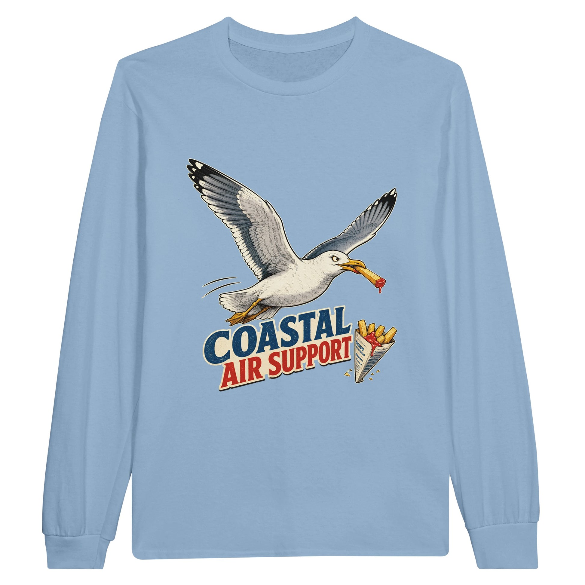 Coastal Air Support Seagull Graphic Long-Sleeve T-shirt — product view 8
