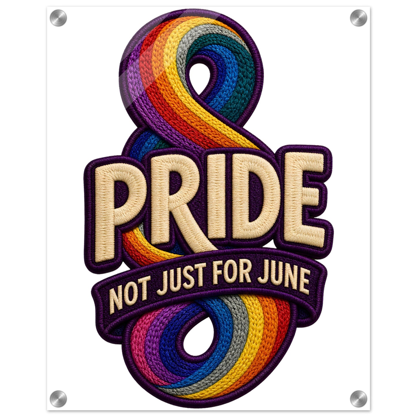 Pride: Not Just for June Acrylic Print — product view 2