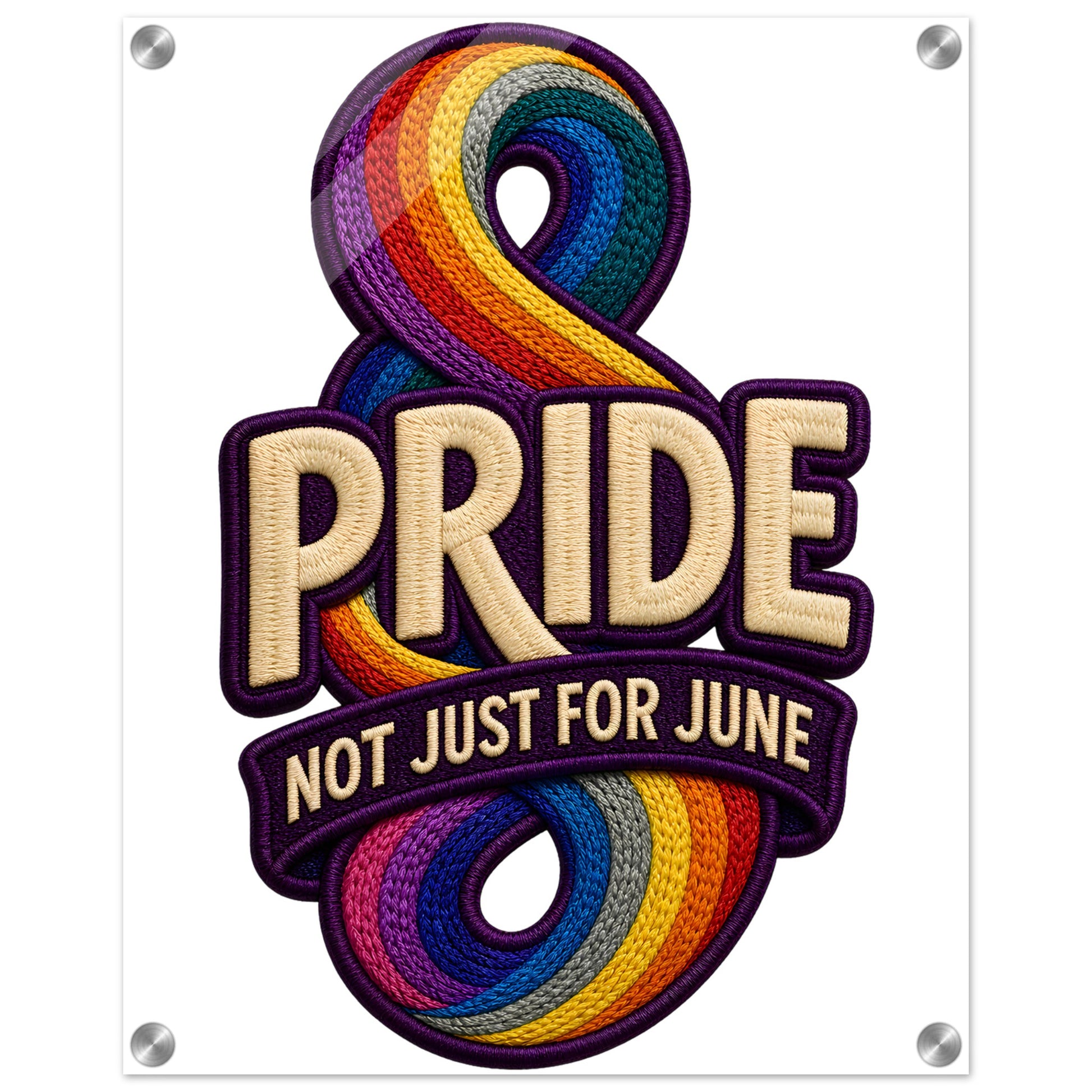 Pride: Not Just for June Acrylic Print — product view 2