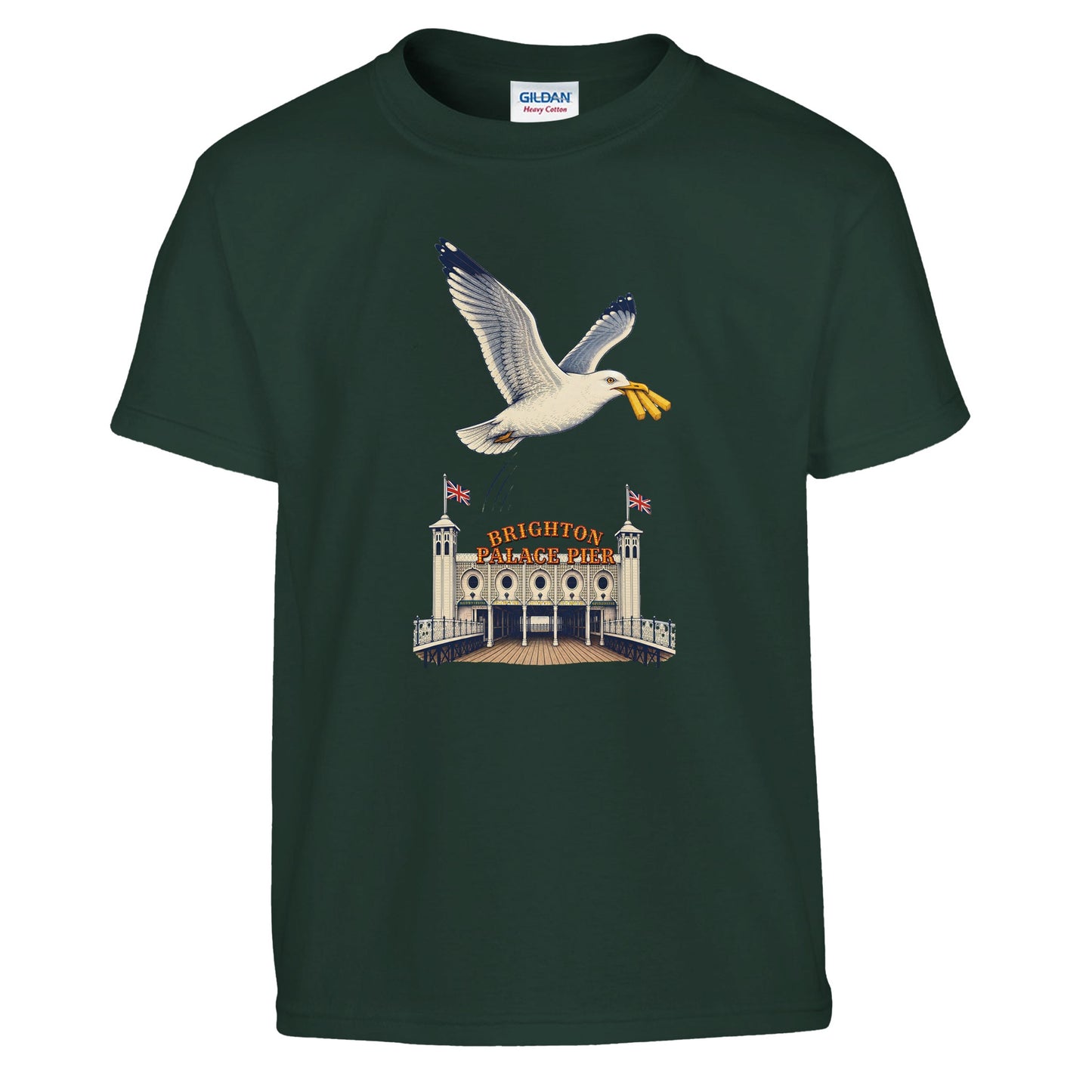 Brighton Palace Pier Chip Heist Kids' T-shirt — product view 13