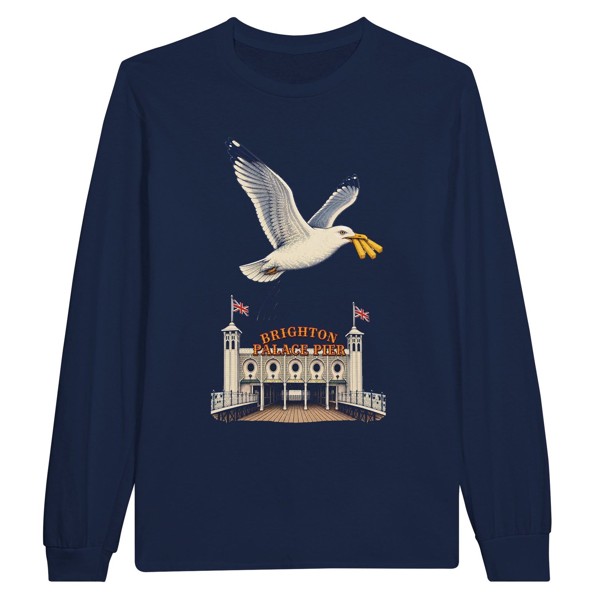 Brighton Palace Pier Chip Heist Long-Sleeve T-shirt — product view 11