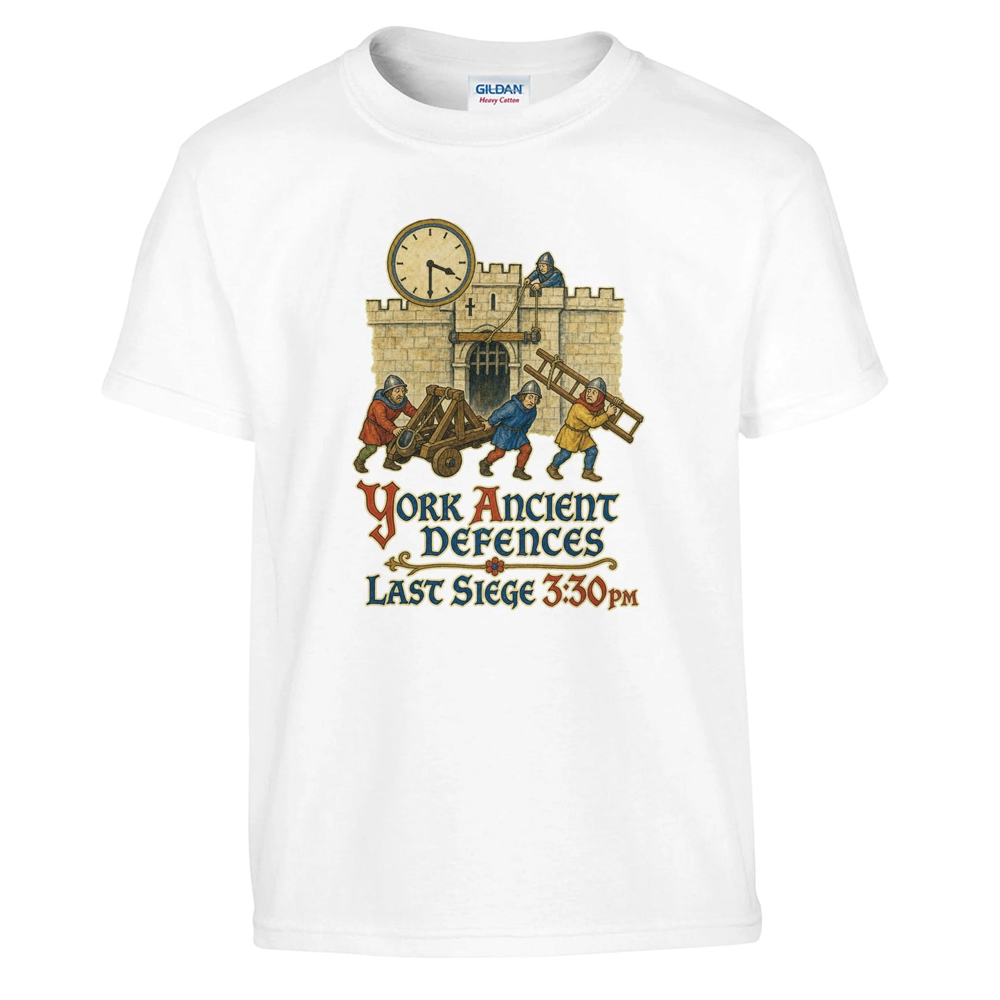 York Ancient Defences – Last Siege 3:30pm Kids' T-shirt — product view 1