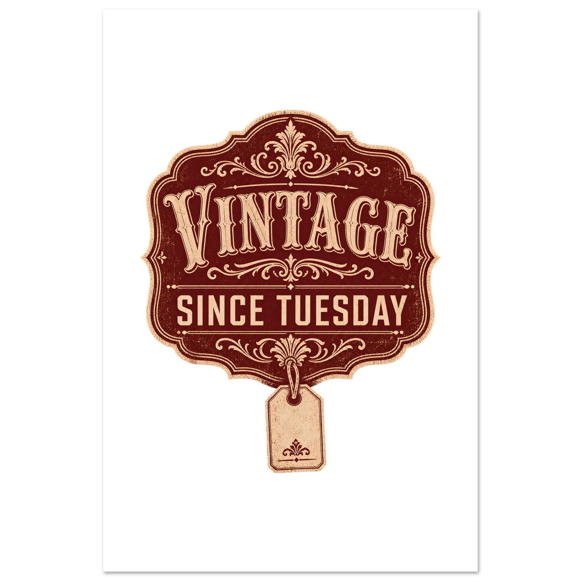 Vintage Since Tuesday Poster — product view 5