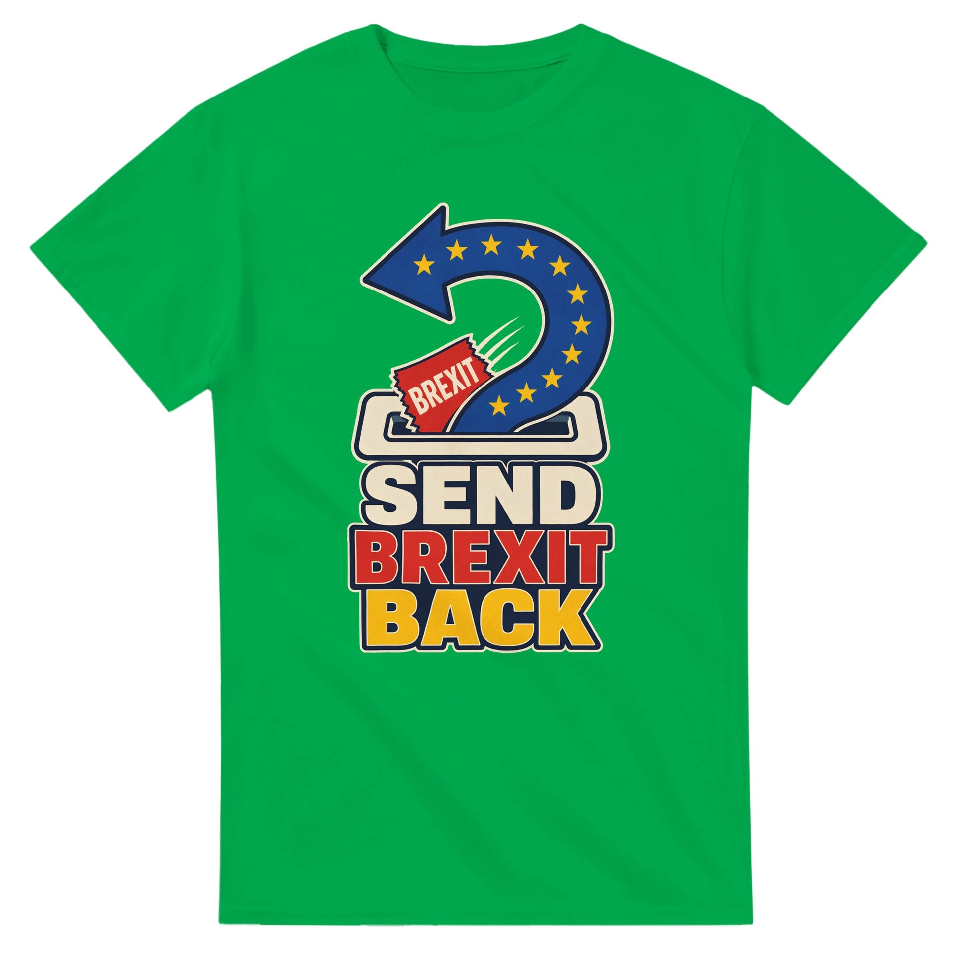 Send Brexit Back Pro-EU Graphic T-shirt — product view 11