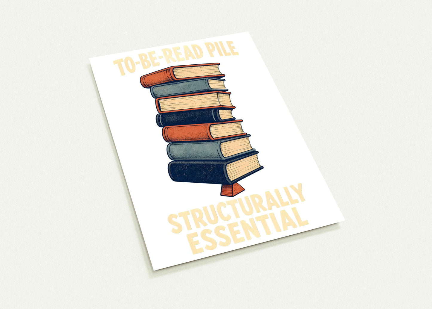 To-Be-Read Pile: Structurally Essential Book Graphic Postcard Pack — product view 3