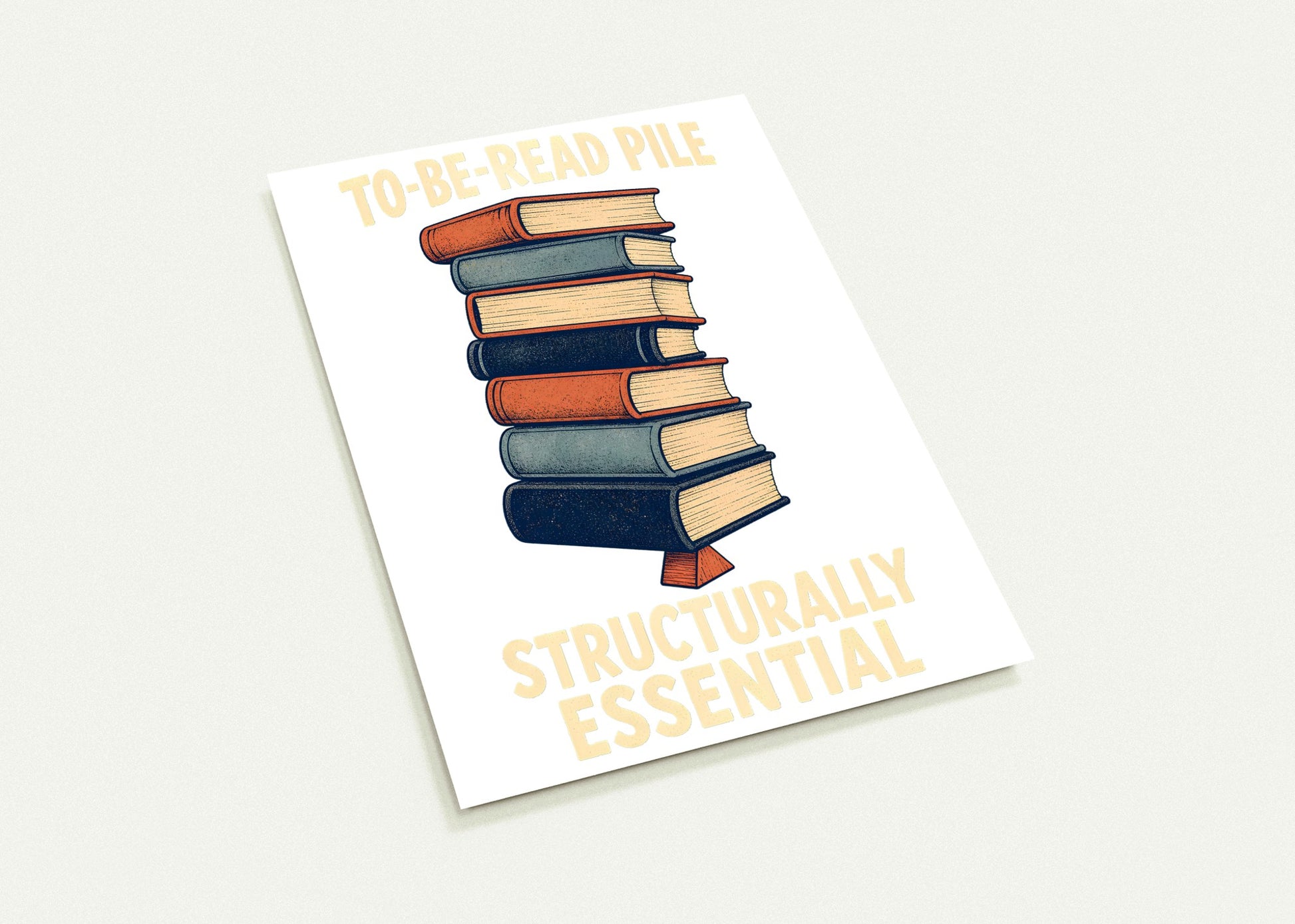 To-Be-Read Pile: Structurally Essential Book Graphic Postcard Pack — product view 3