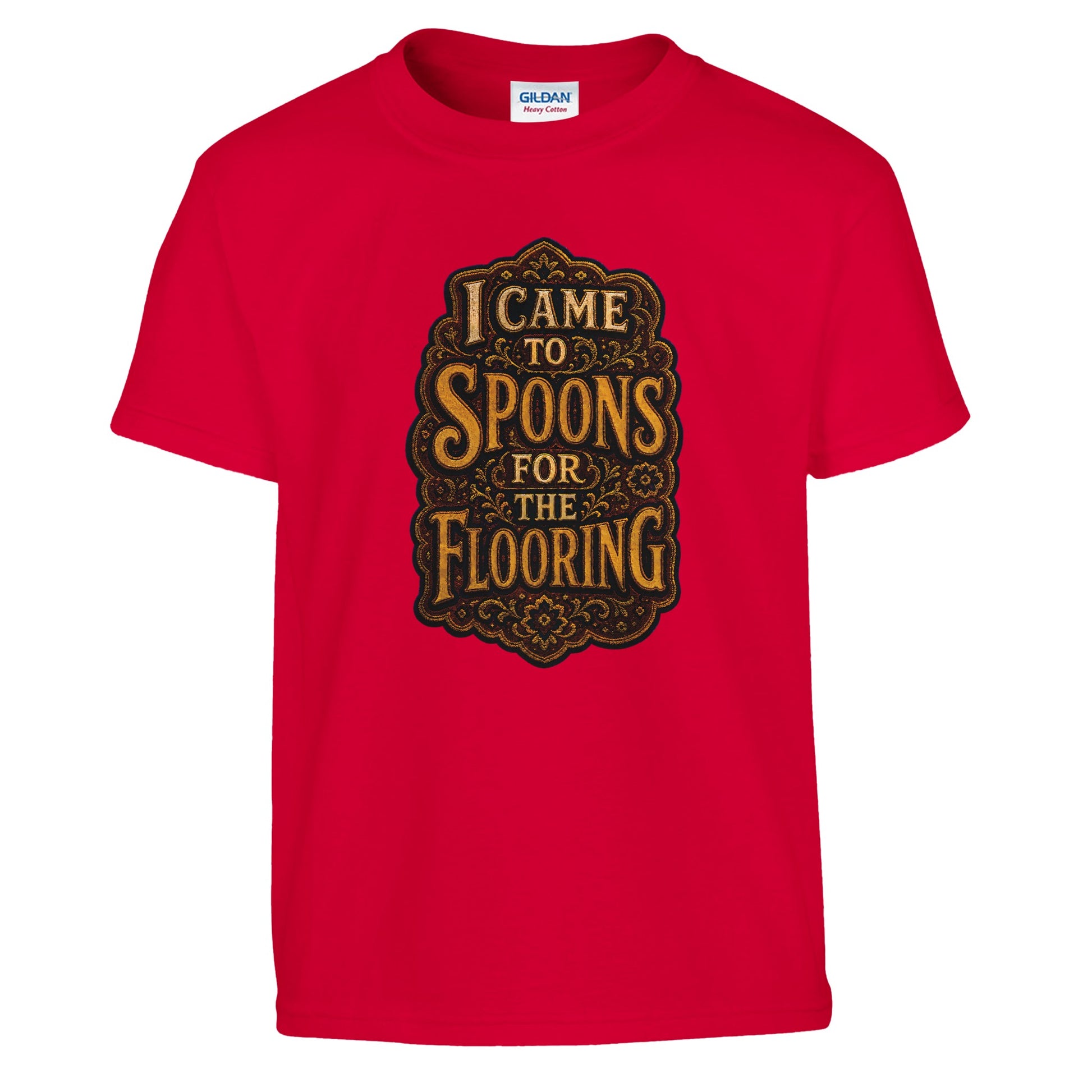 I Came to Spoons for the Flooring Kids' T-shirt — product view 5