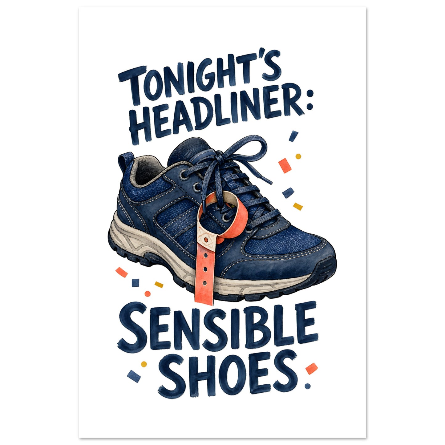 Tonight's Headliner: Sensible Shoes Concert Poster — product view 6