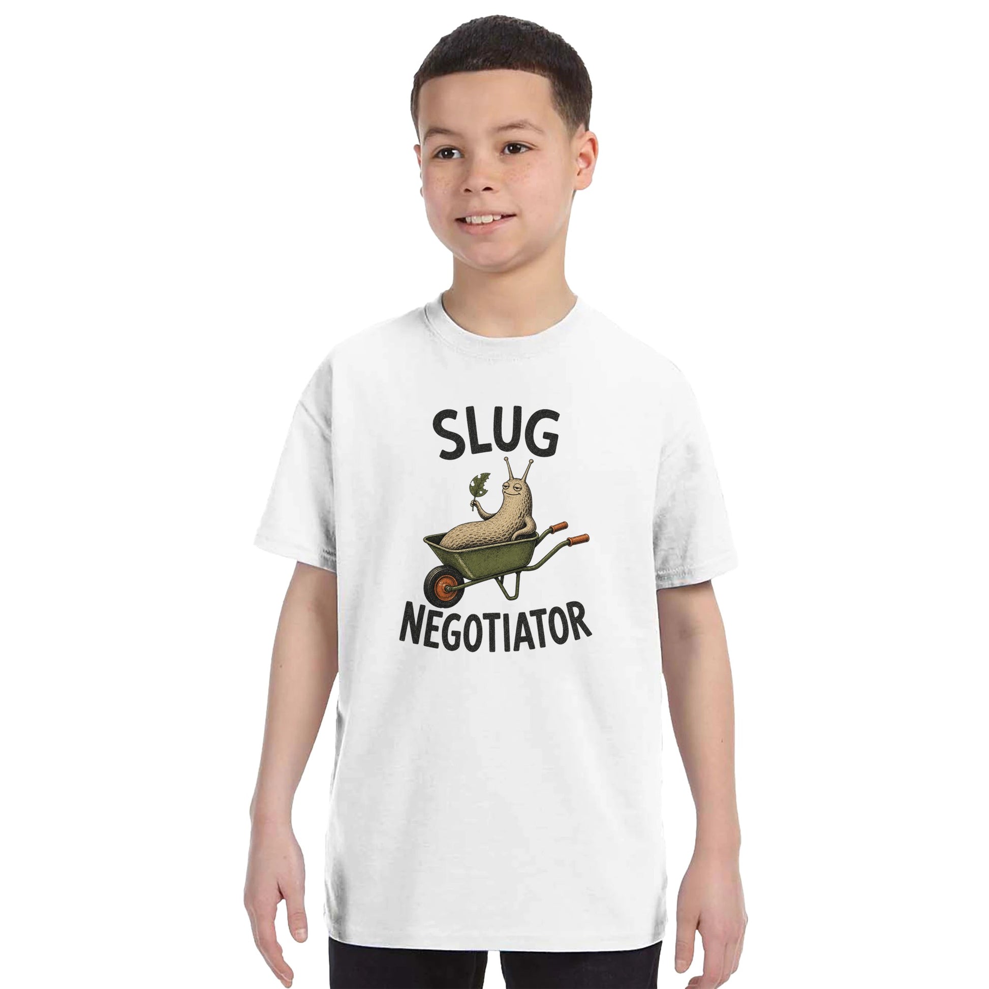 Slug Negotiator Garden Graphic Kids' T-shirt — product view 3