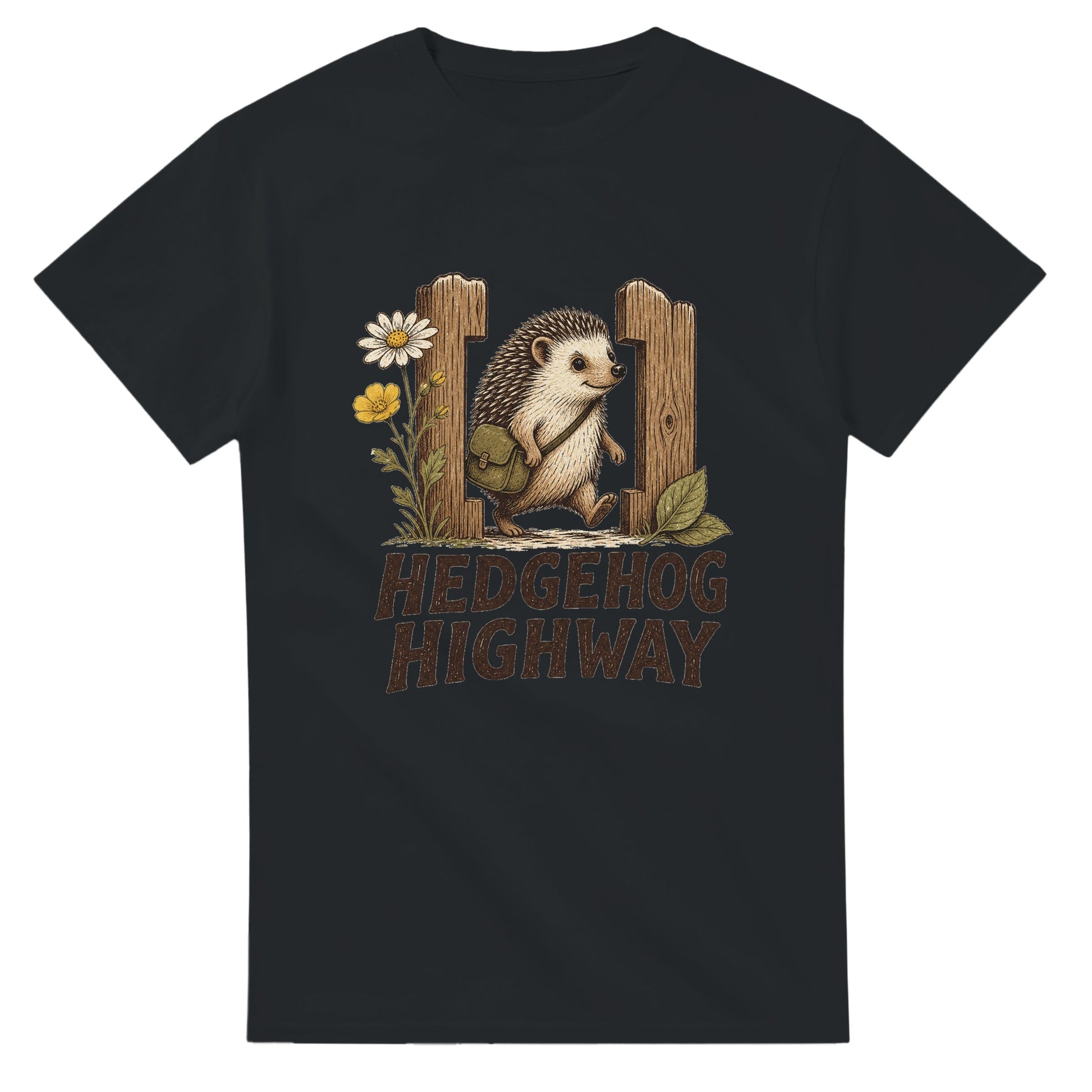 Hedgehog Highway Garden Graphic T-shirt — product view 10