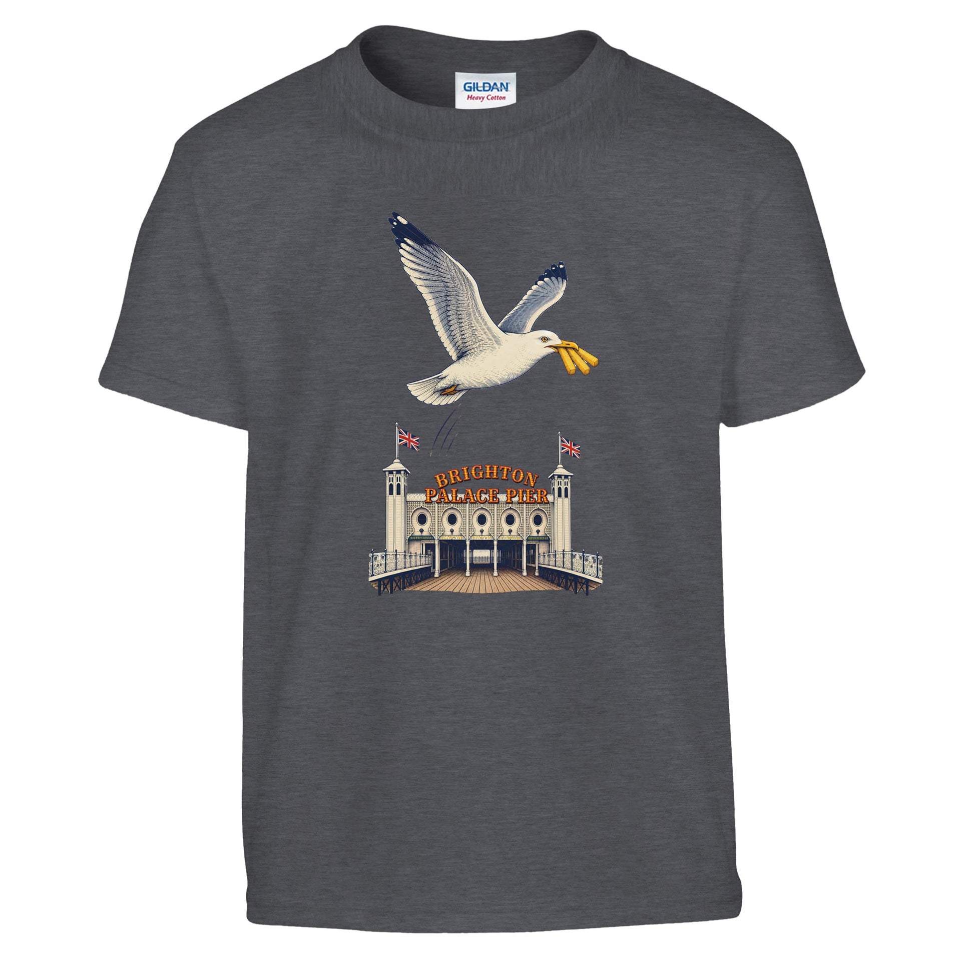 Brighton Palace Pier Chip Heist Kids' T-shirt — product view 12