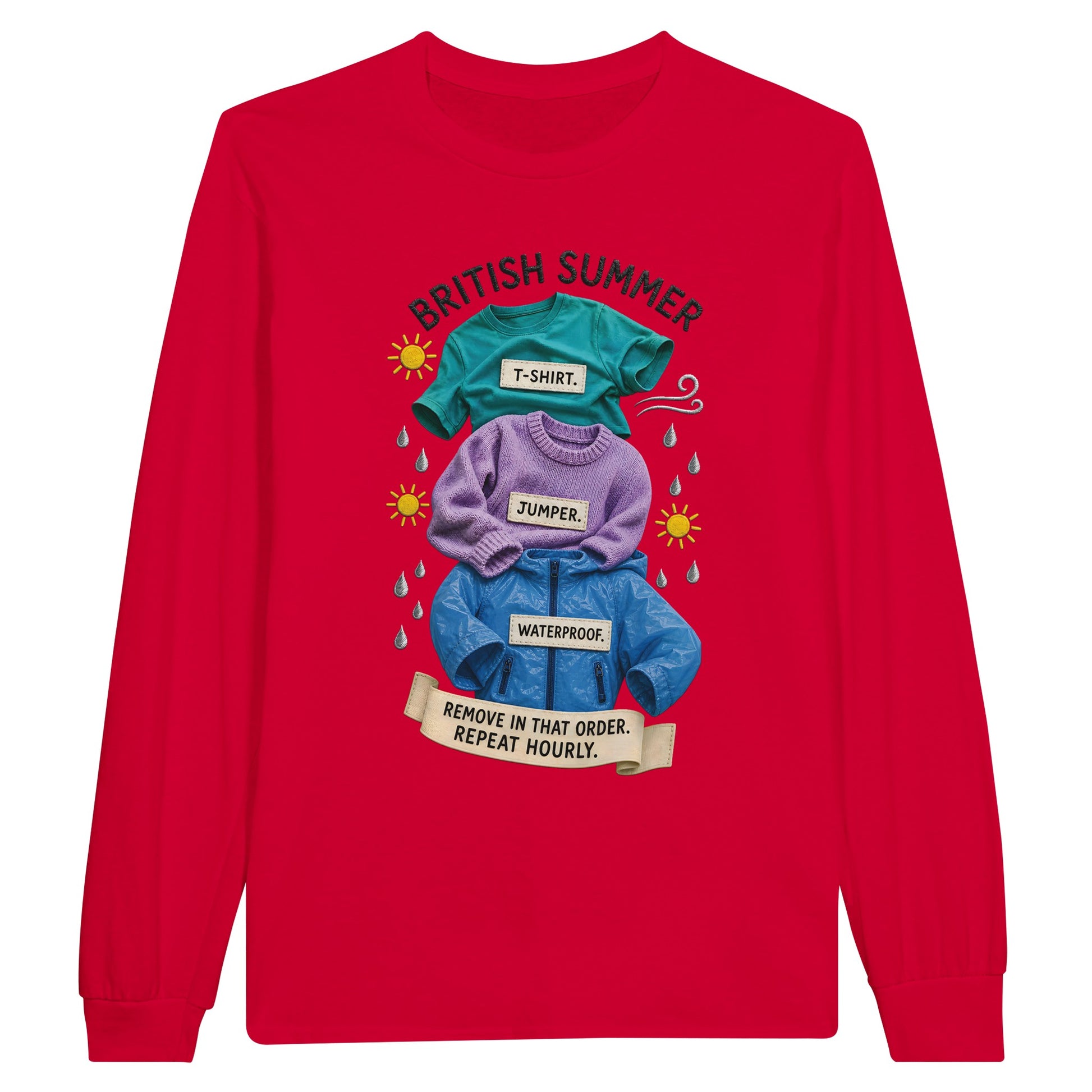 British Summer: Repeat Layers Hourly Long-Sleeve T-shirt — product view 9