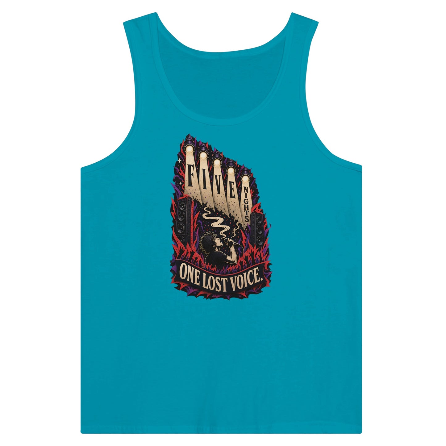 Five Nights, One Lost Voice Premium Unisex Tank Top — product view 2