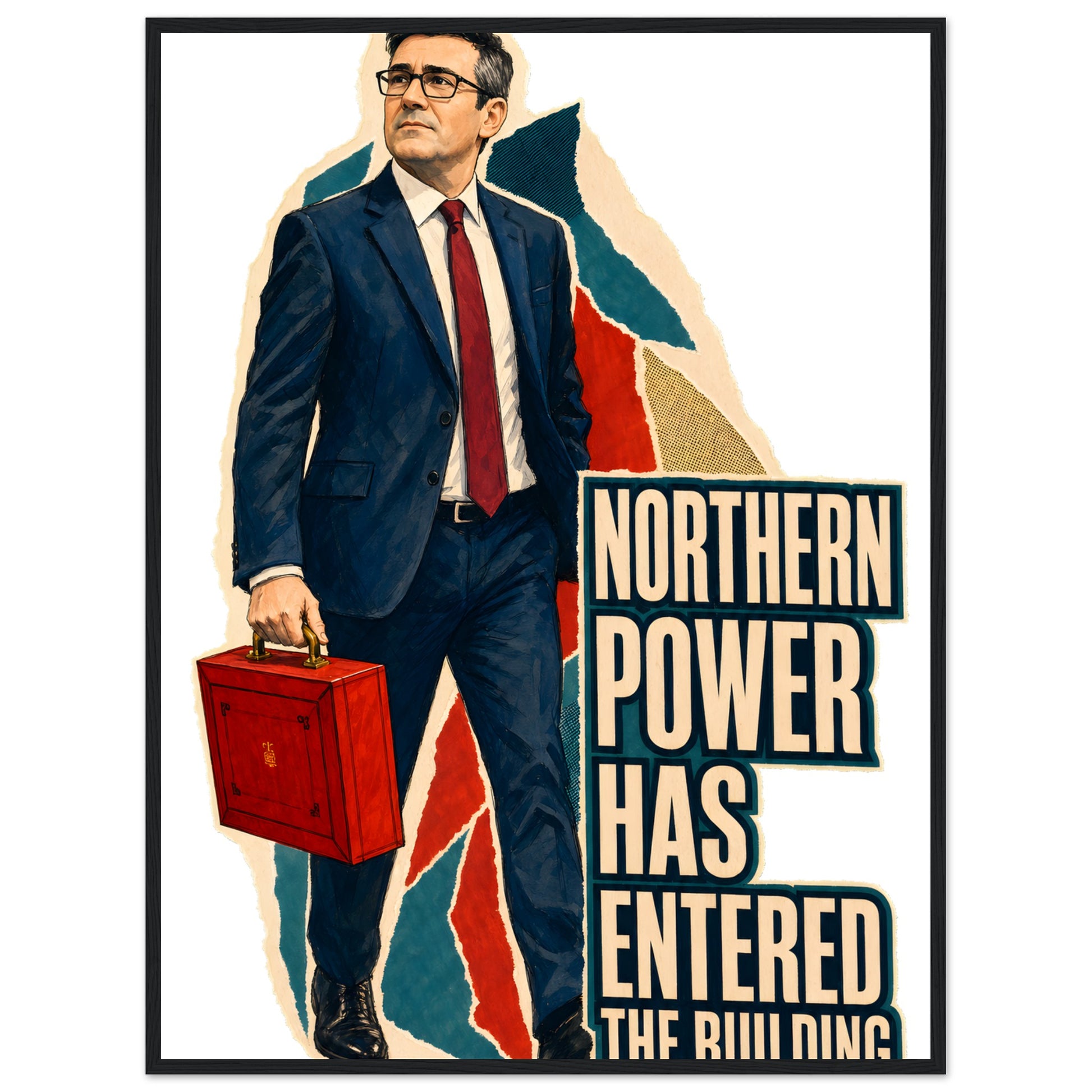 Northern Power Has Entered the Building Tote Bag Framed Wall Art — product view 8