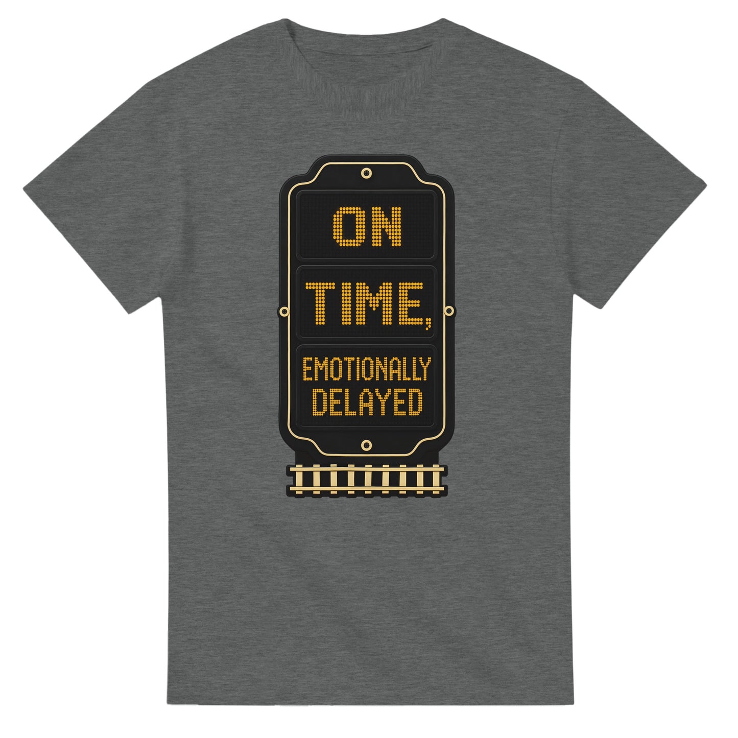 On Time, Emotionally Delayed Rail Graphic T-shirt — product view 3