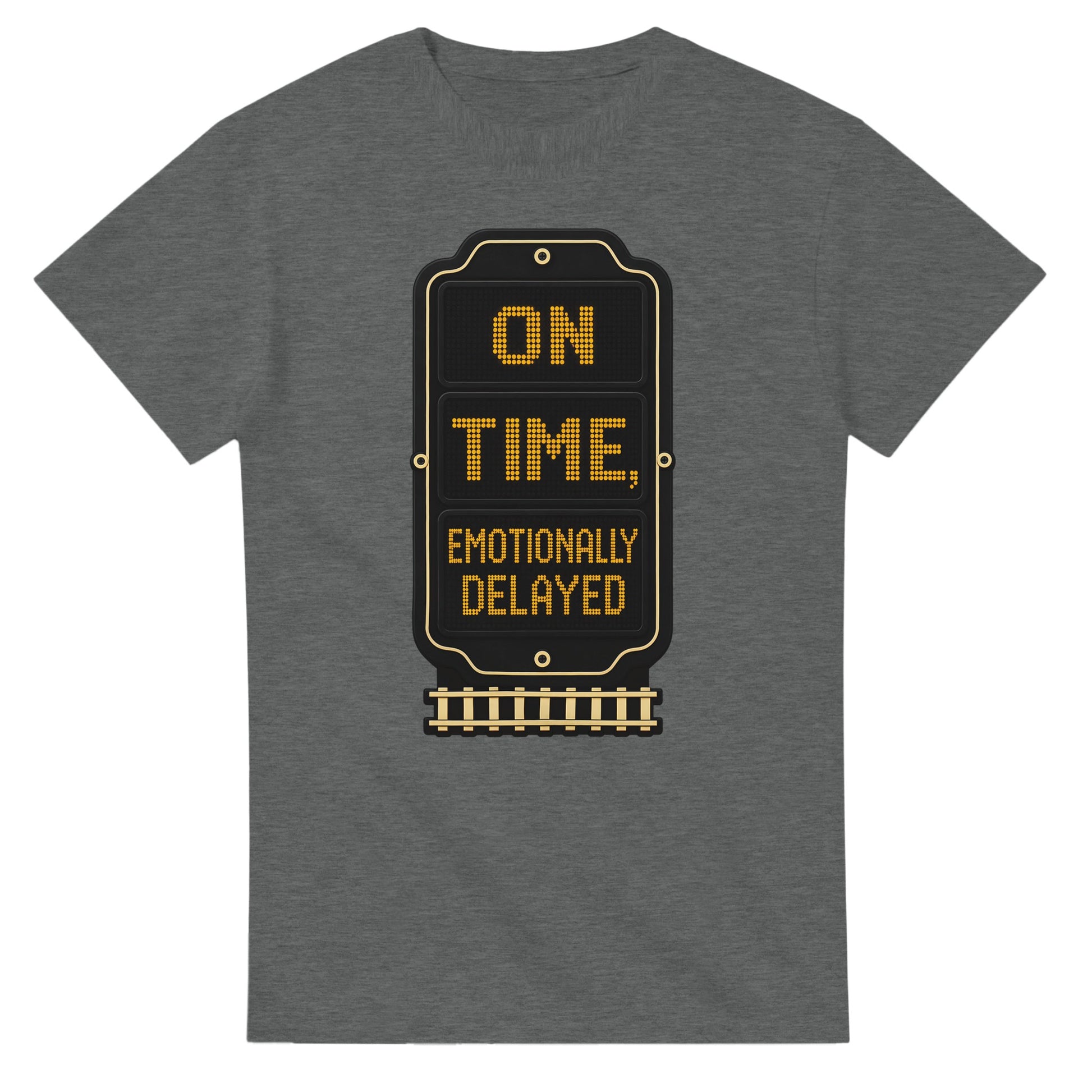 On Time, Emotionally Delayed Rail Graphic T-shirt — product view 3