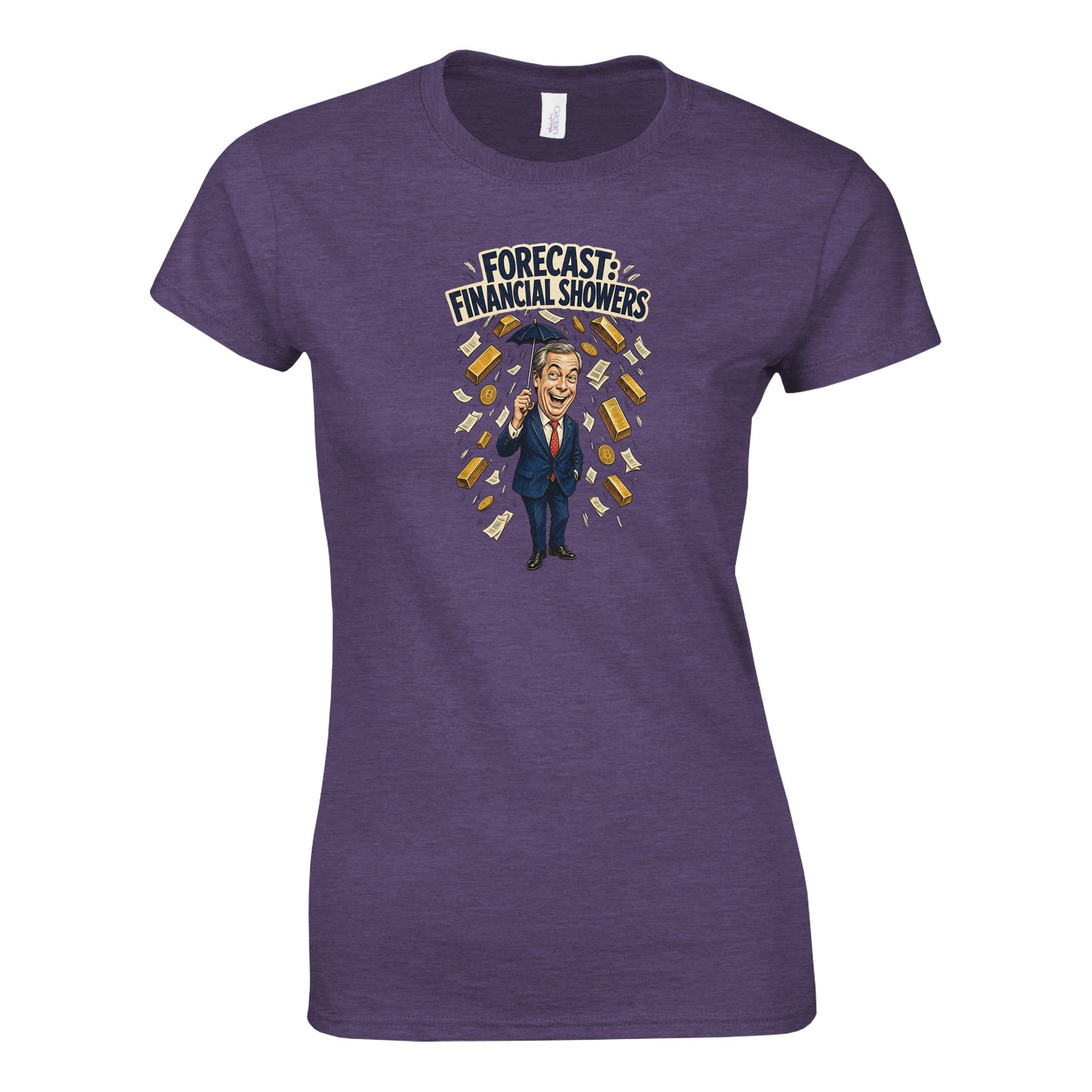 Forecast: Financial Showers Women's T-shirt — product view 2