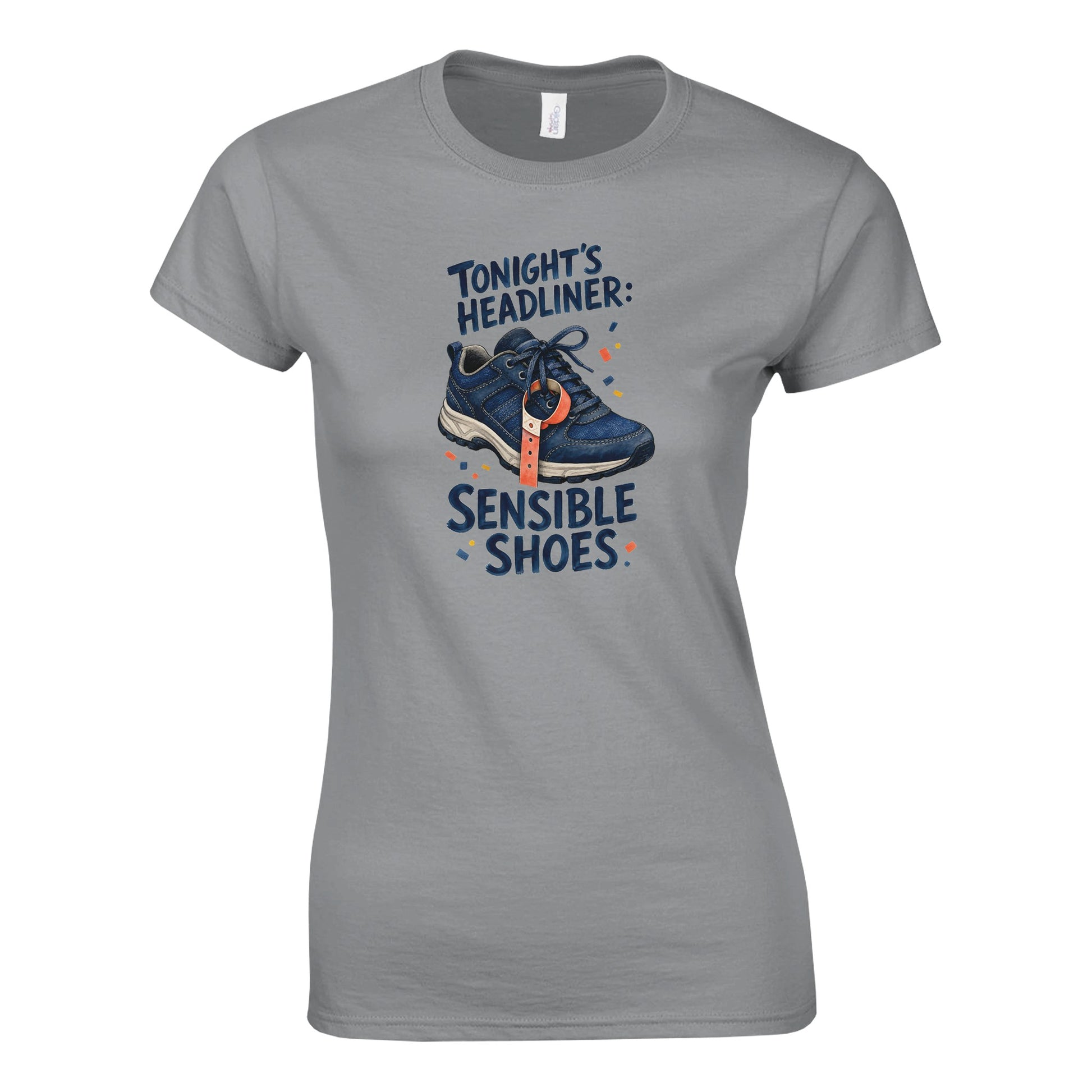 Tonight's Headliner: Sensible Shoes Concert Women's T-shirt — product view 10