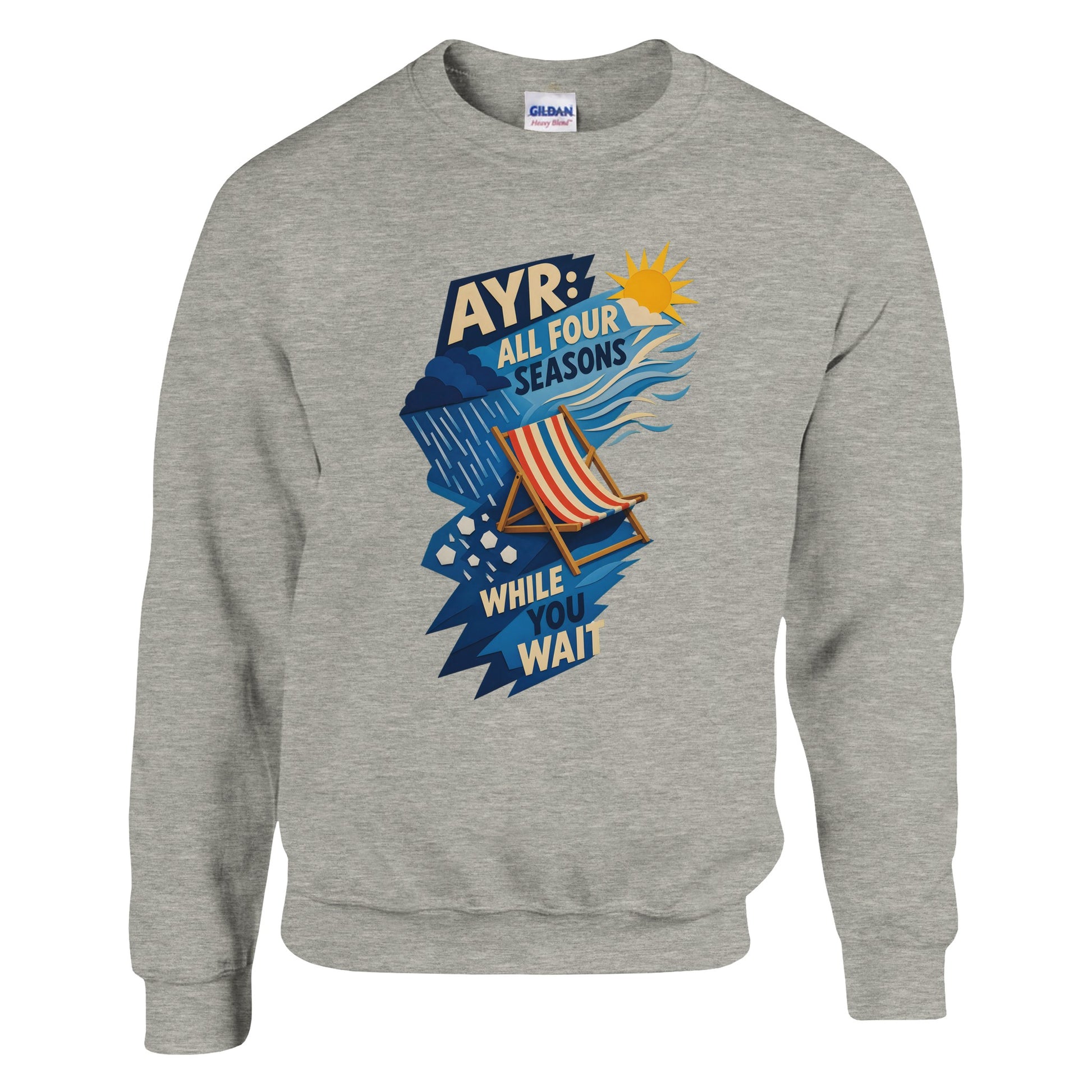Ayr: All Four Seasons While You Wait Sweatshirt — product view 16