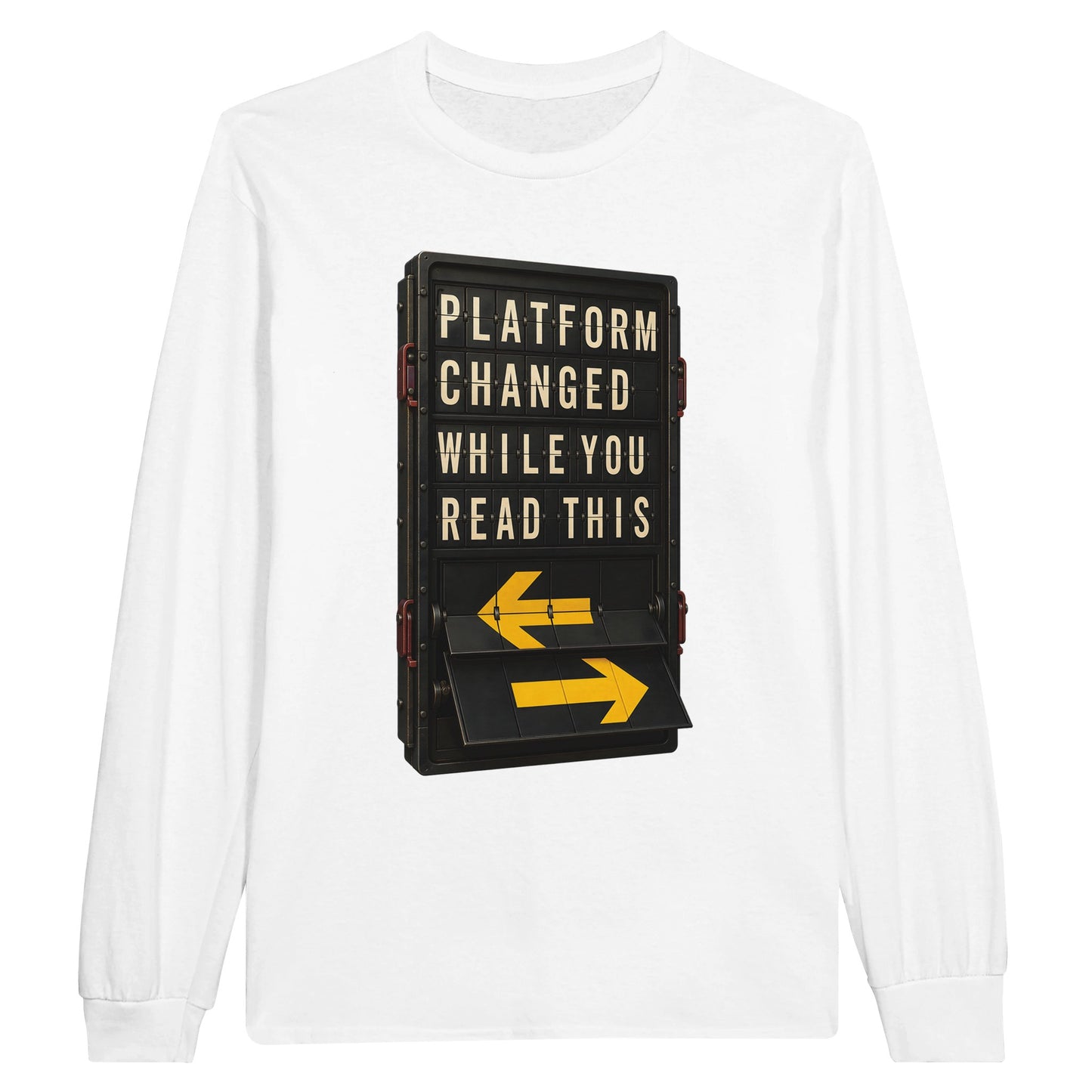 Platform Changed While You Read This Long-Sleeve T-shirt — product view 1