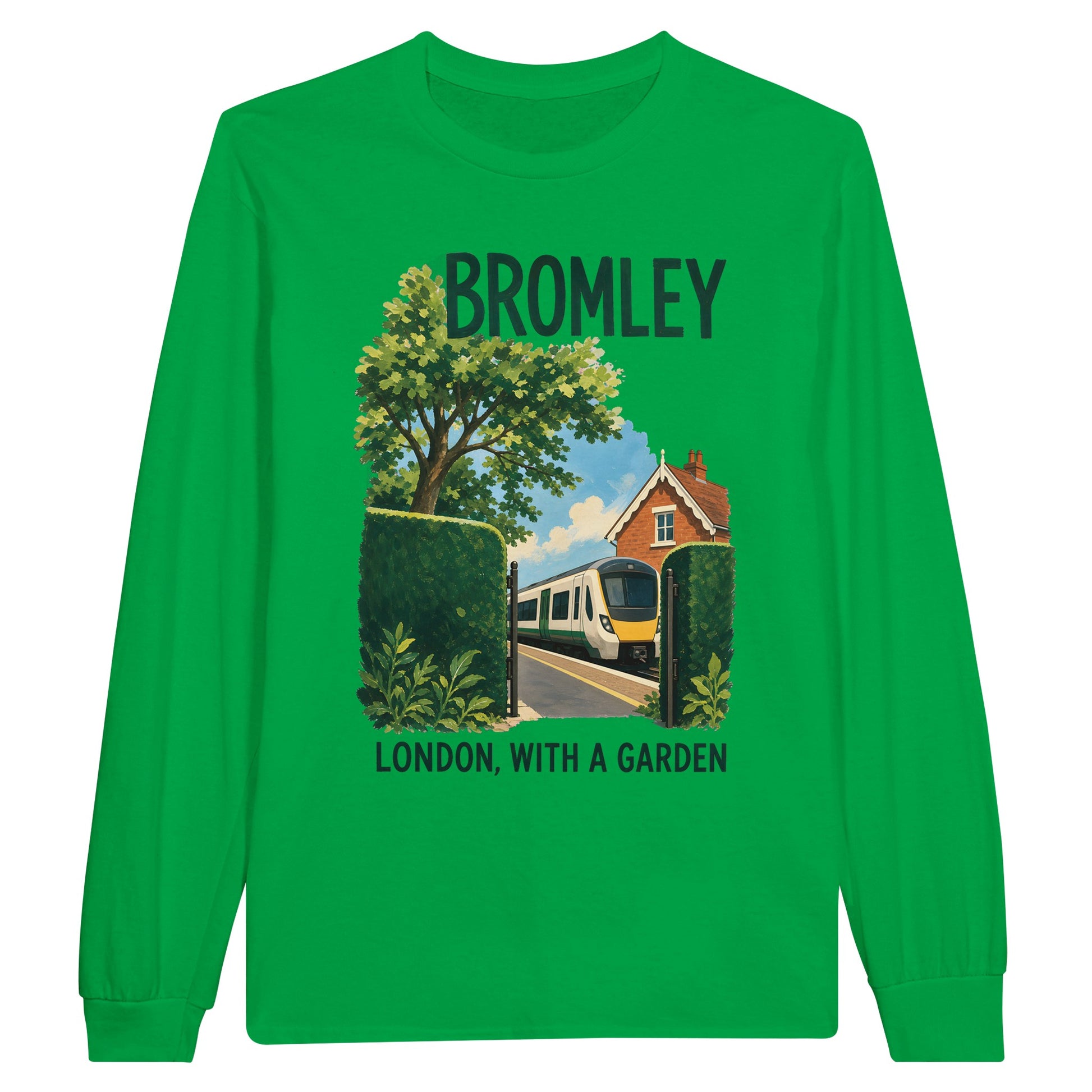 Bromley: London with a Garden Long-Sleeve T-shirt — product view 12