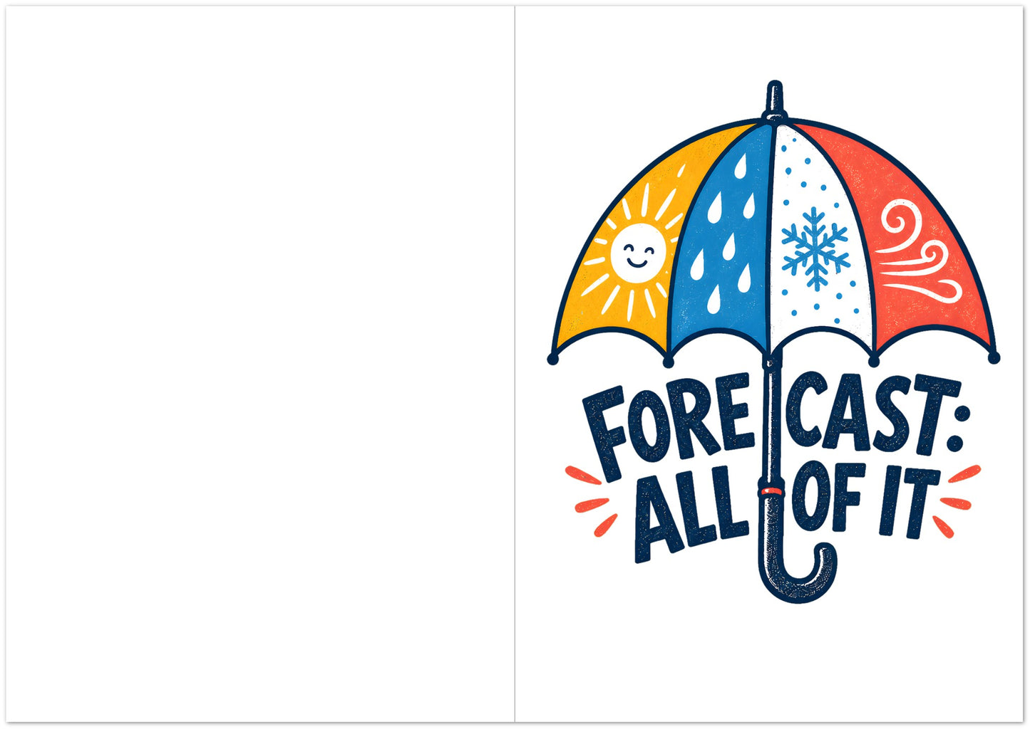 Forecast: All of It British Weather Graphic Greeting Card Pack — product view 5