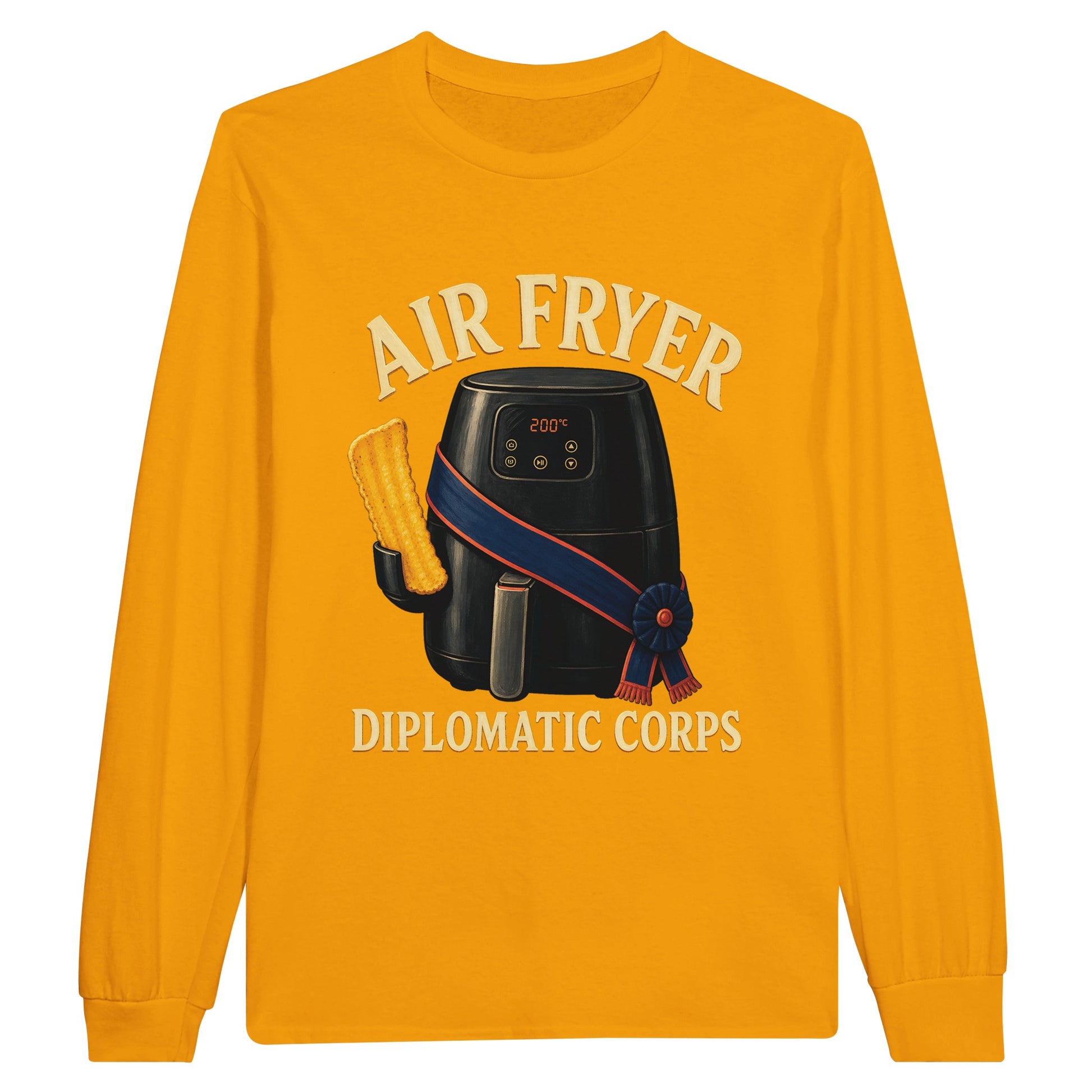Air Fryer Diplomatic Corps Long-Sleeve T-shirt — product view 4