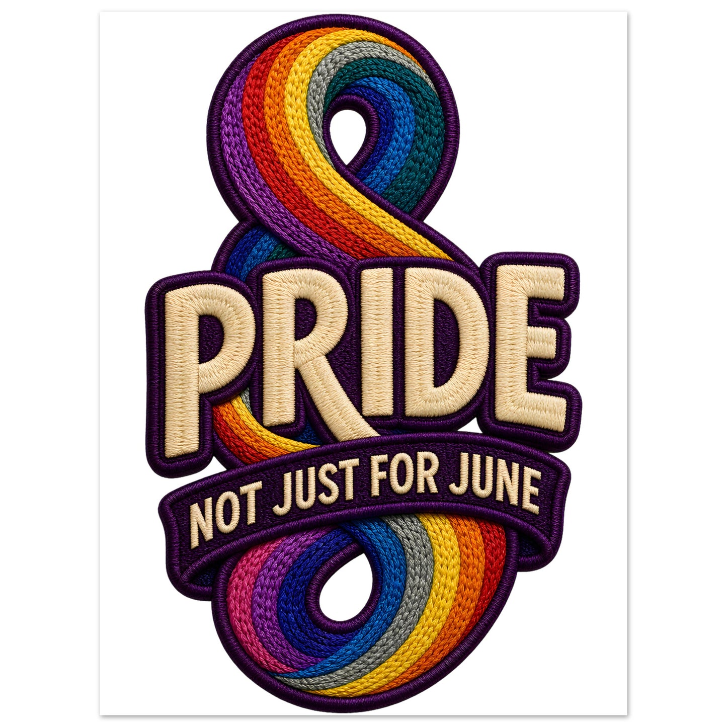 Pride: Not Just for June Aluminium Print — product view 1