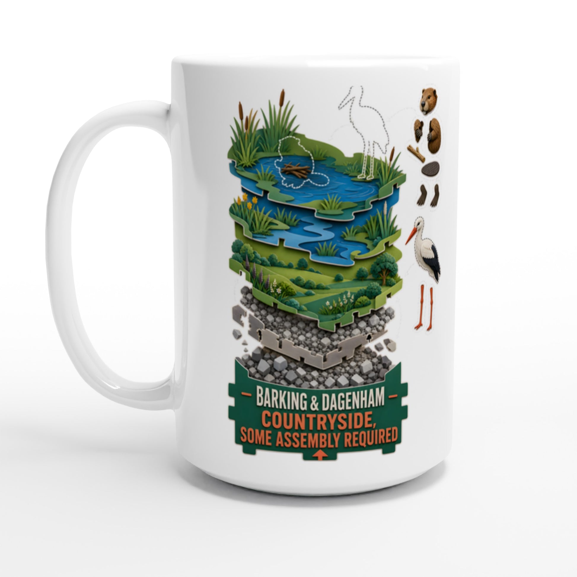 Barking & Dagenham Countryside Large Mug — product view 1