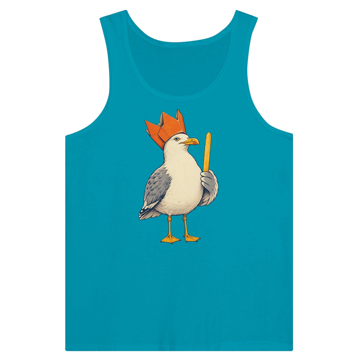 The Chip Crown Gull Premium Unisex Tank Top — product view 2