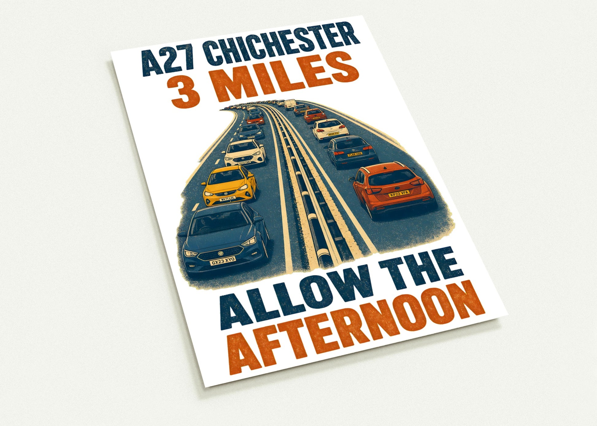 A27 Chichester – 3 Miles, Allow the Afternoon Postcard Pack — product view 2