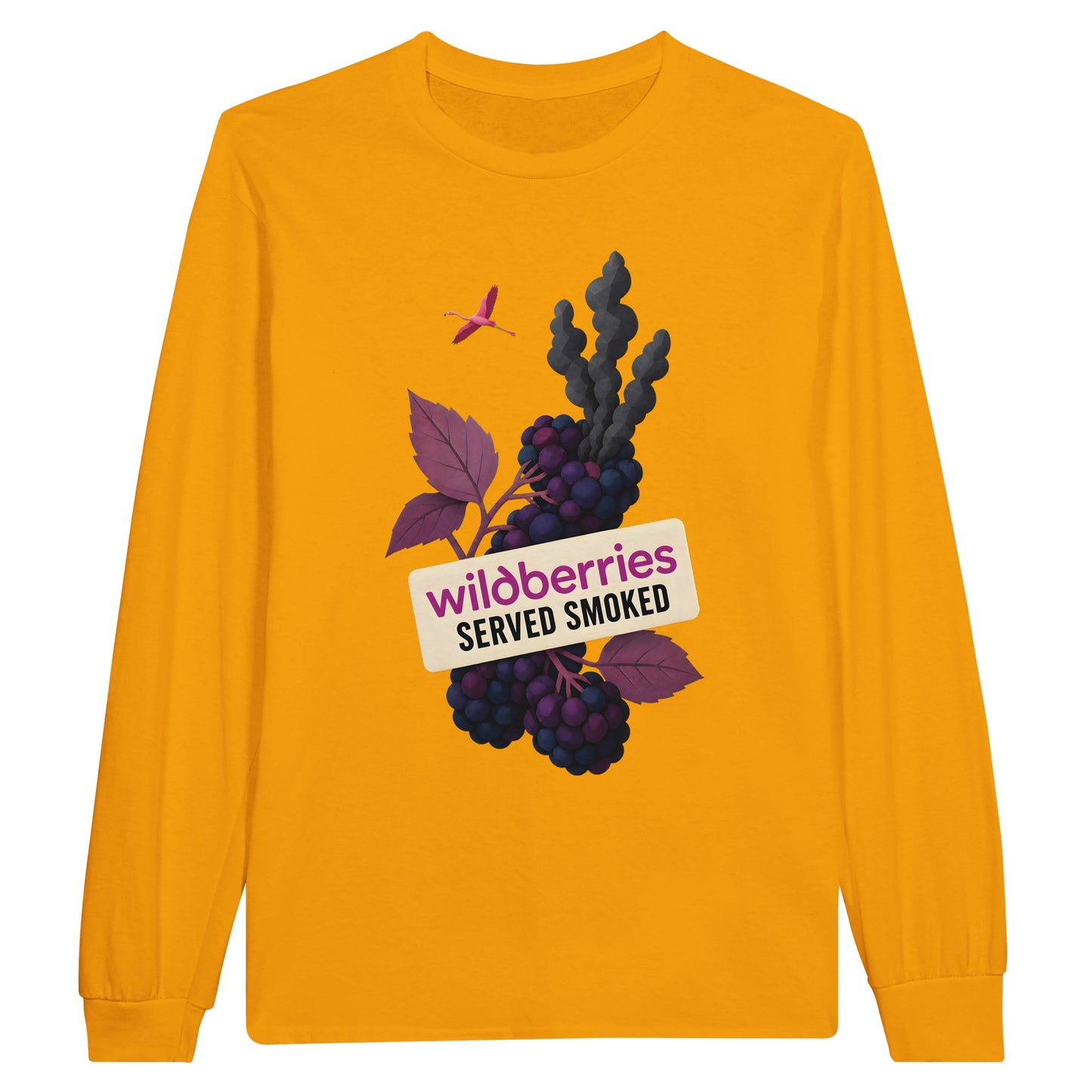 Wildberries, Served Smoked Long-Sleeve T-shirt — product view 4