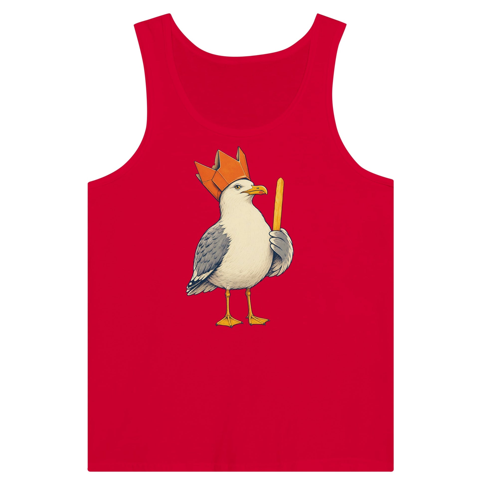 The Chip Crown Gull Premium Unisex Tank Top — product view 12