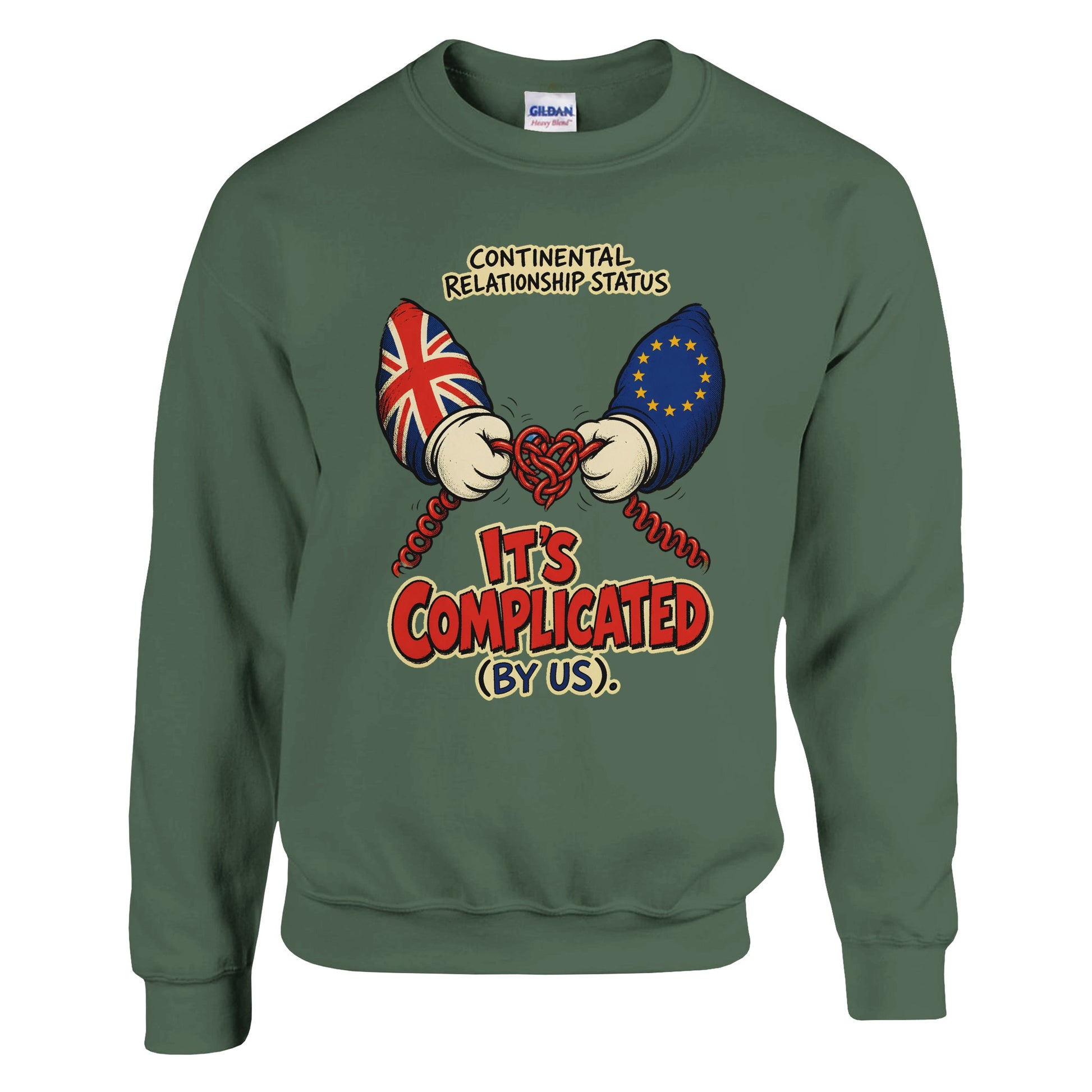 It's Complicated (By Us) UK–EU 1990s Cartoon Sweatshirt — product view 8