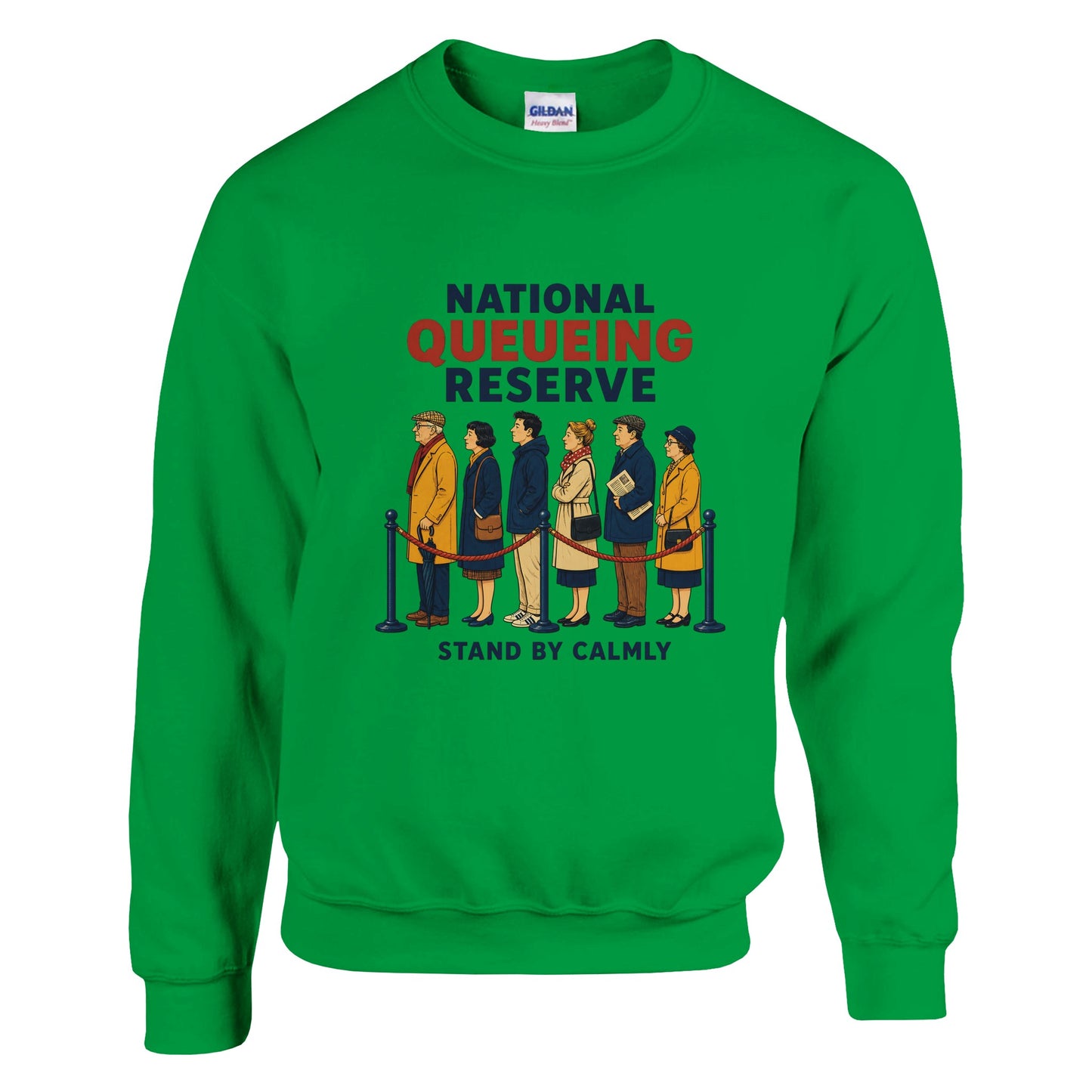 National Queueing Reserve – British Queue Graphic Sweatshirt — product view 4