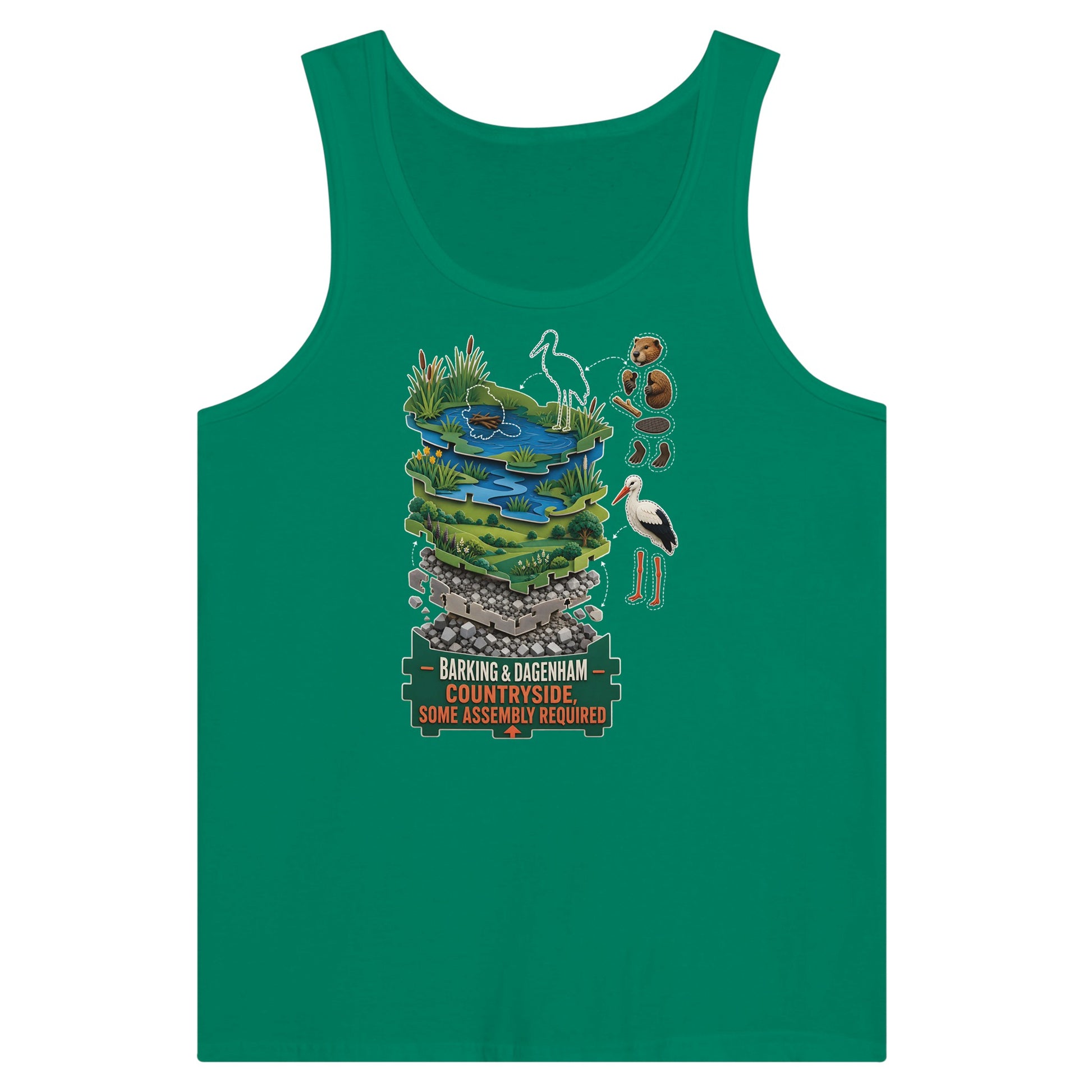 Barking & Dagenham Countryside Premium Unisex Tank Top — product view 10