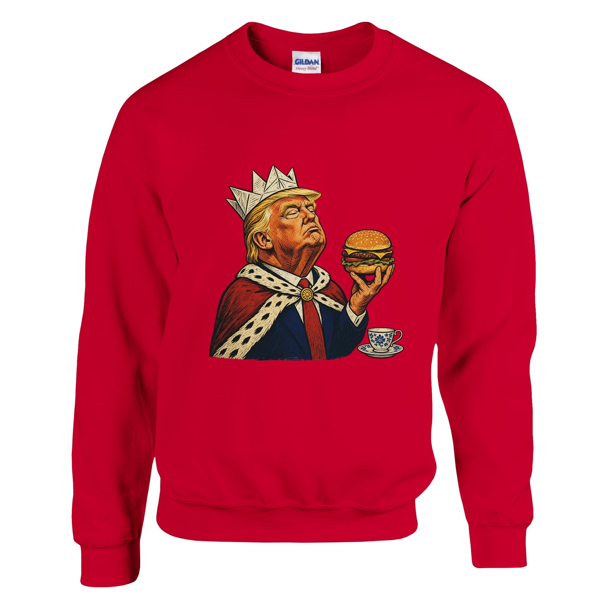 The Very Temporary Monarch — Trump Satire Sweatshirt — product view 15