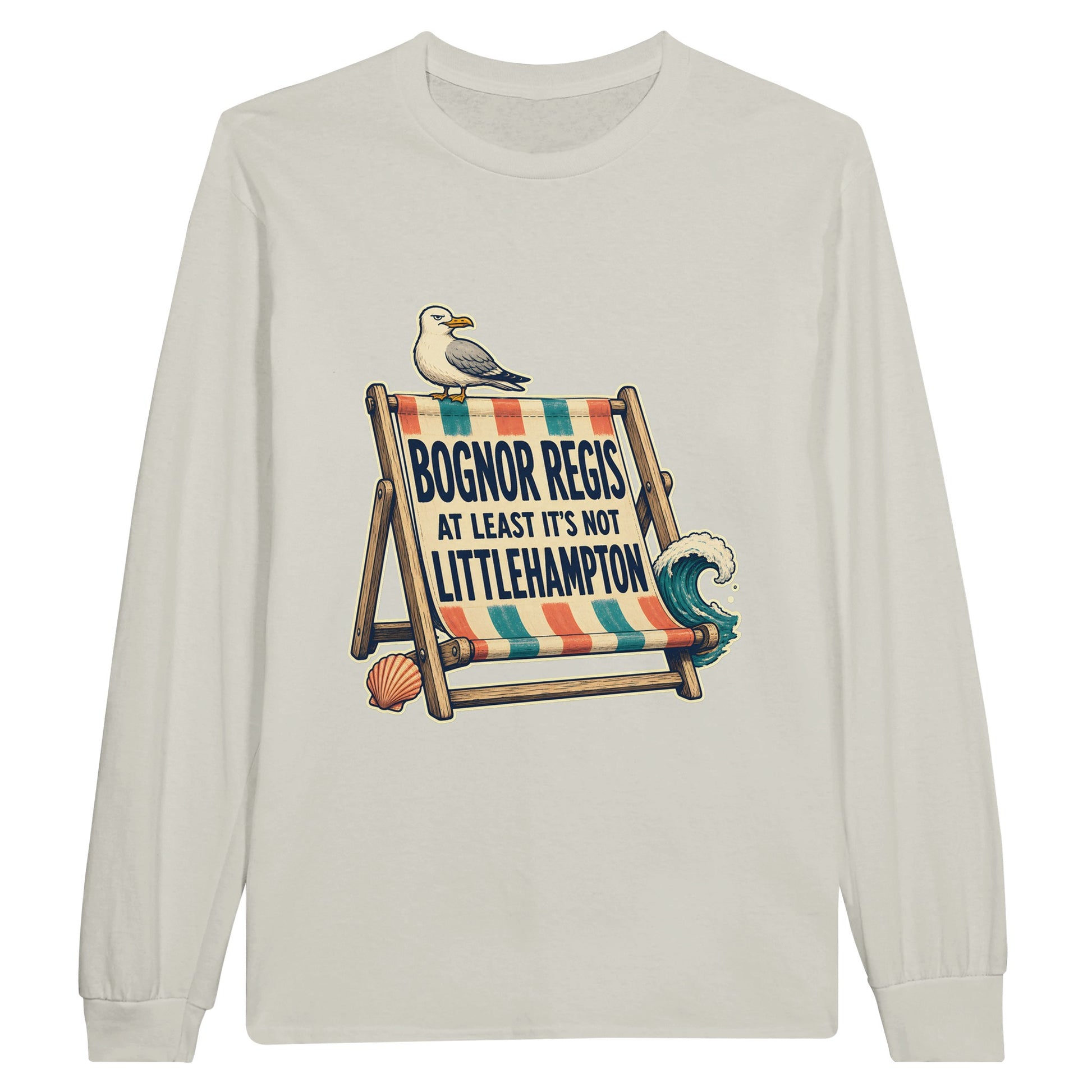 Bognor Regis — At Least It's Not Littlehampton Long-Sleeve T-shirt — product view 14