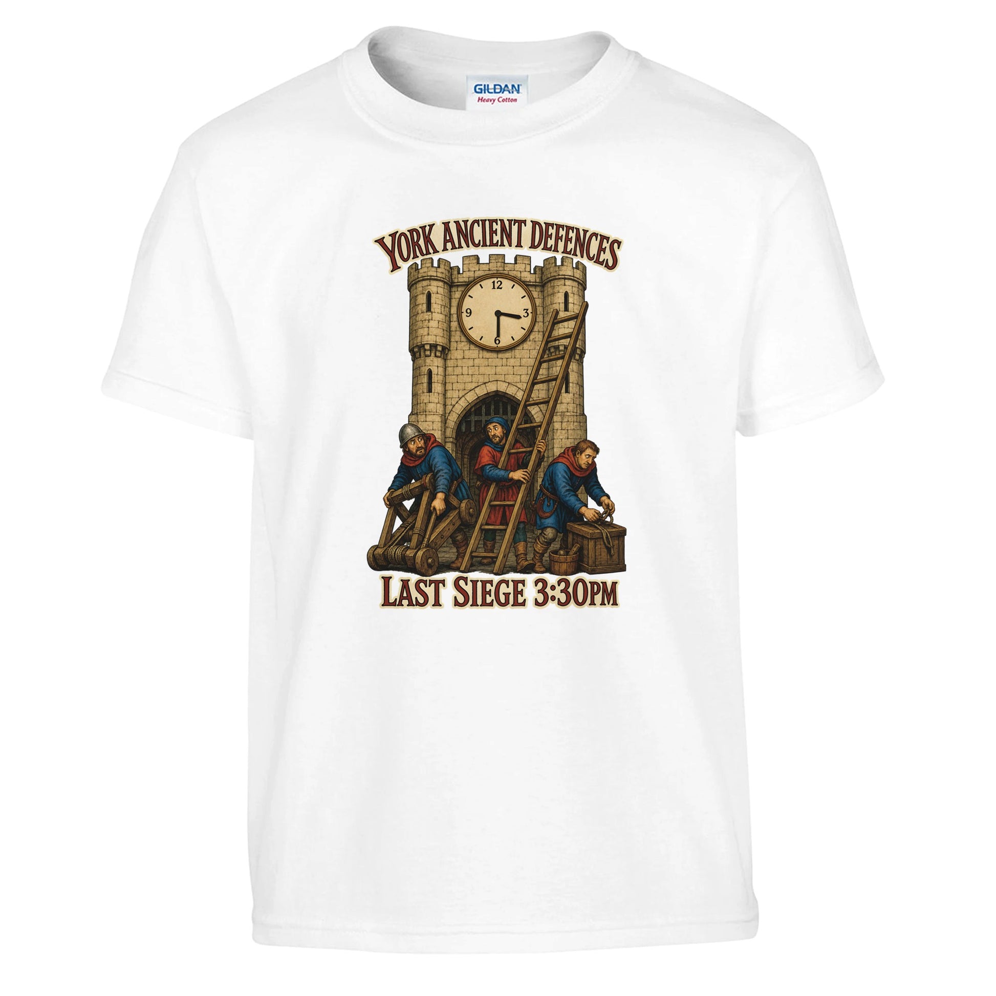 York Ancient Defences – Last Siege 3:30pm Kids' T-shirt — product view 1