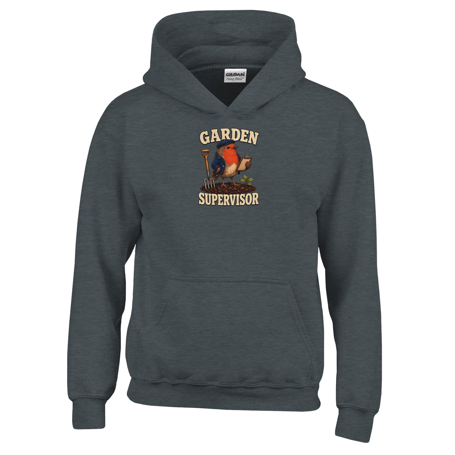Garden Supervisor Robin Kids' Hoodie — product view 9