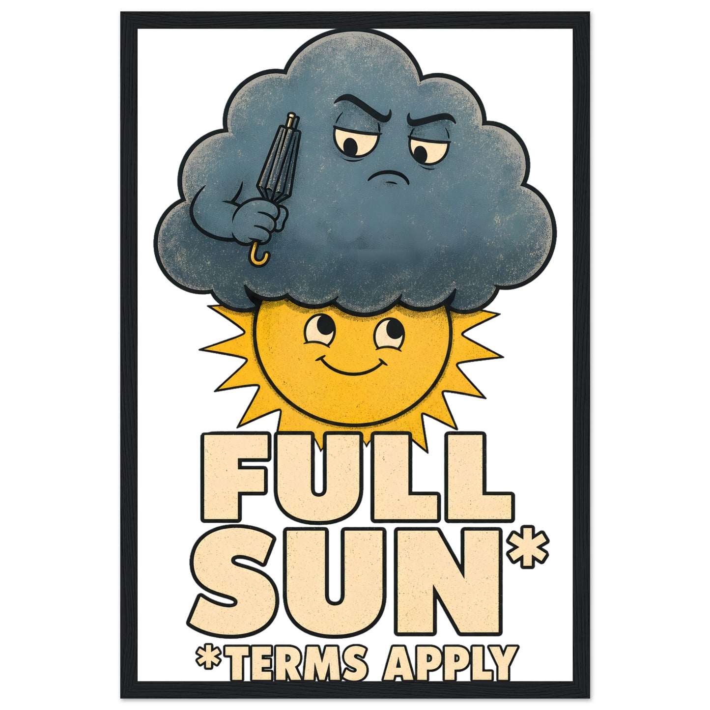 Full Sun, Terms Apply Weather Graphic Framed Wall Art — product view 5