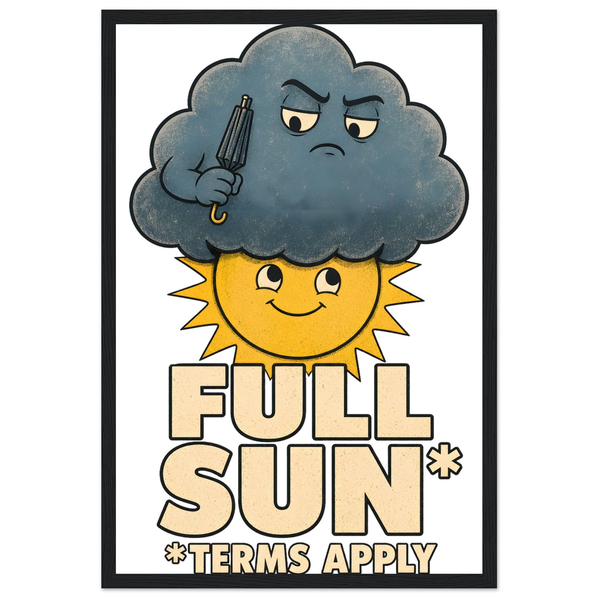 Full Sun, Terms Apply Weather Graphic Framed Wall Art — product view 5
