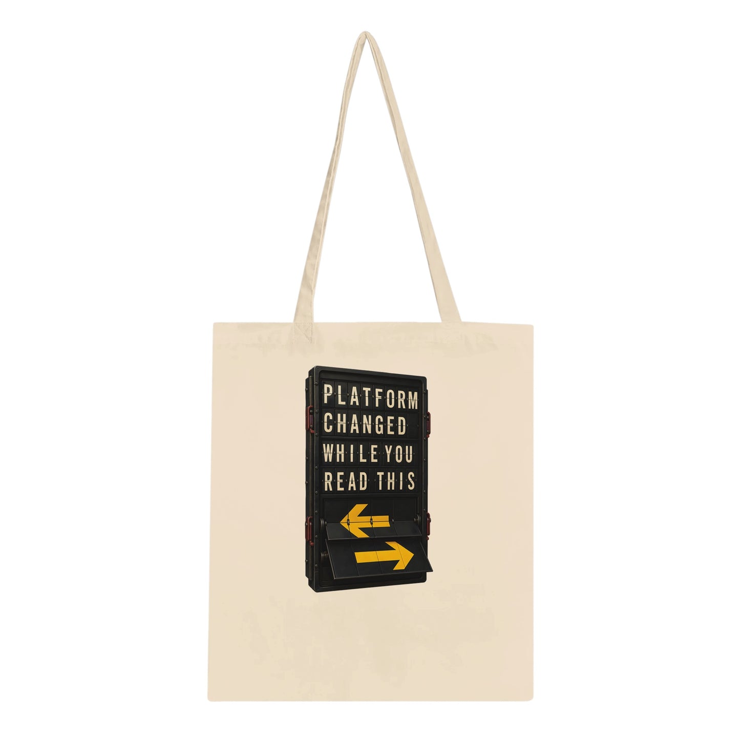 Platform Changed While You Read This Tote Bag — product view 1