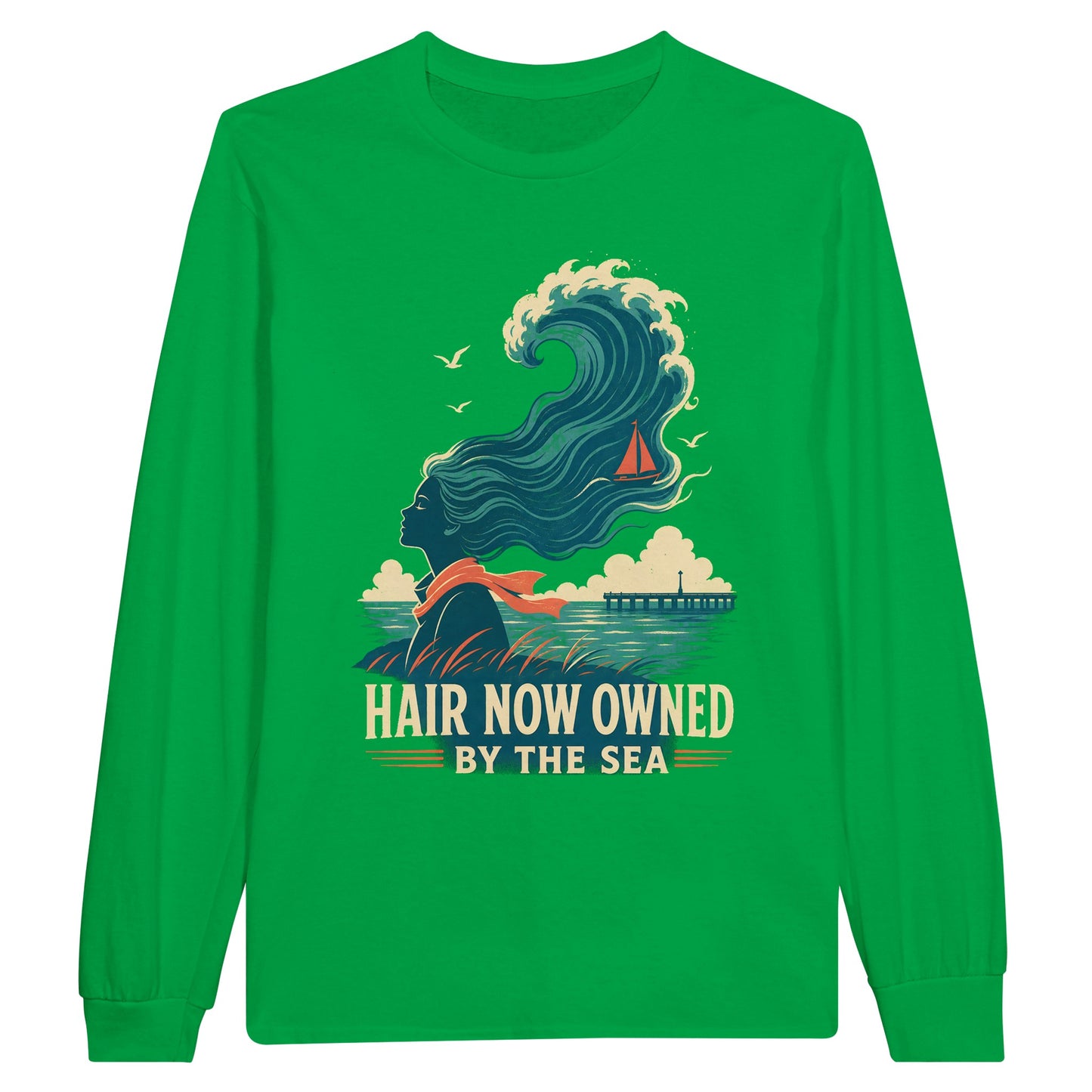 Hair Now Owned by the Sea Long-Sleeve T-shirt — product view 12