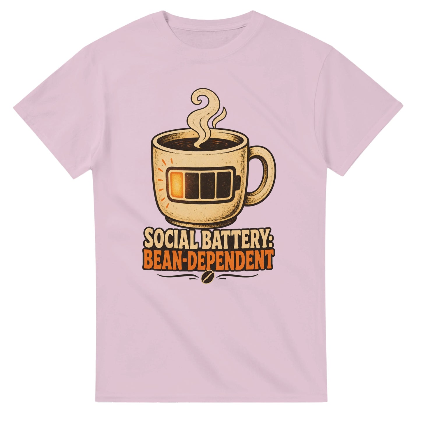 Social Battery: Bean-Dependent Graphic T-shirt — product view 4